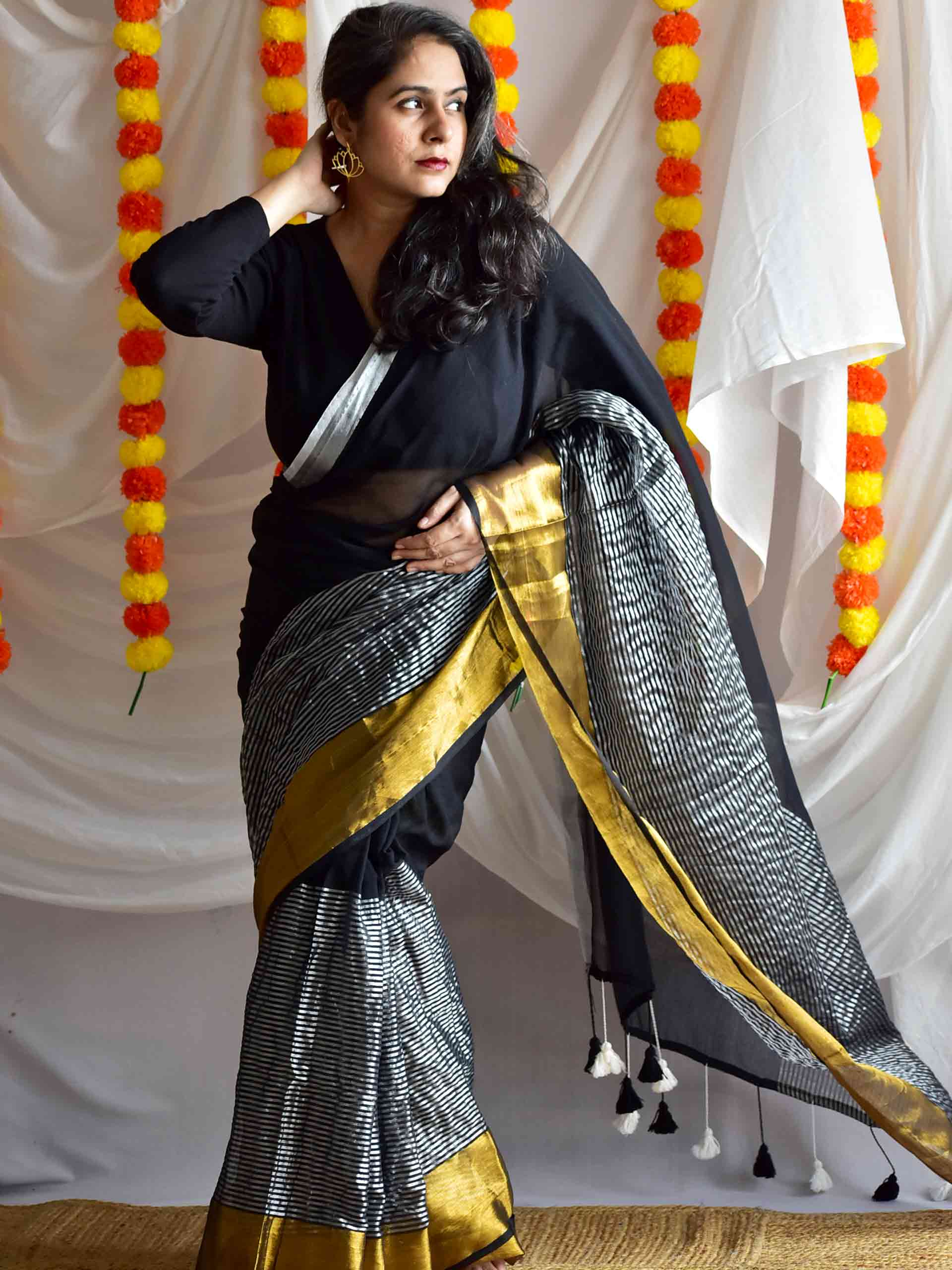 Black magic - cotton saree