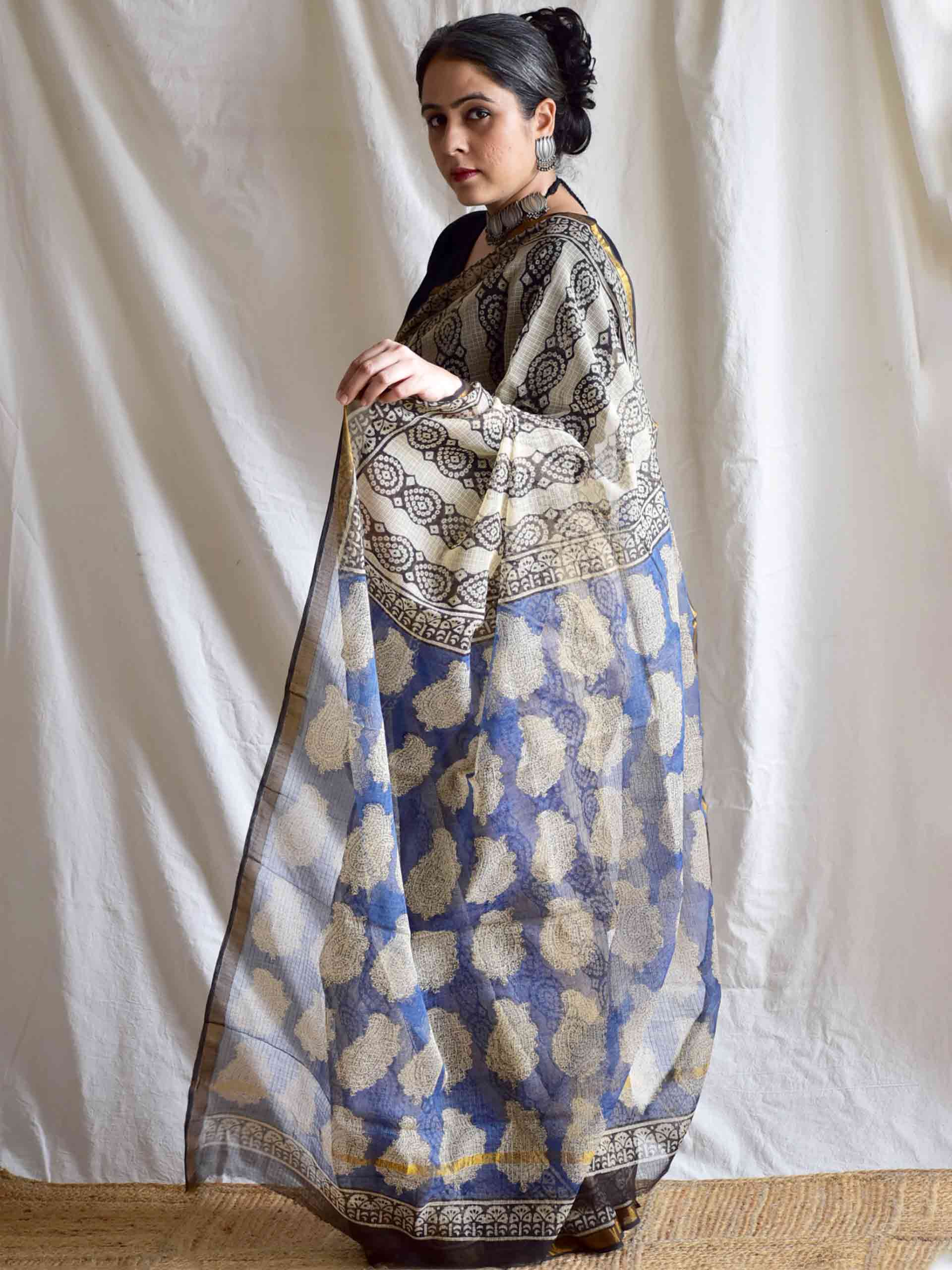 kinaari - Dabu Kota Doria Saree