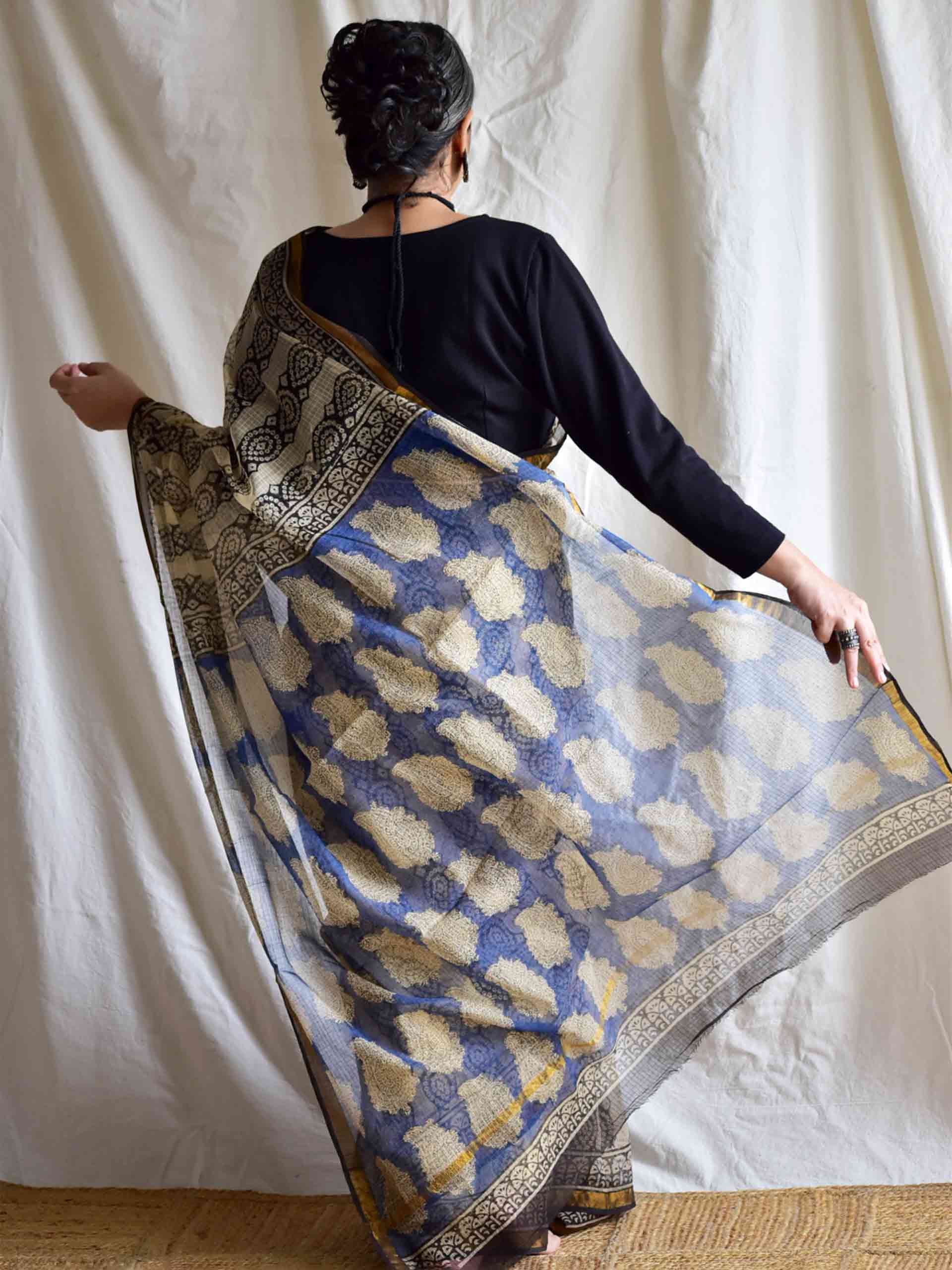 kinaari - Dabu Kota Doria Saree