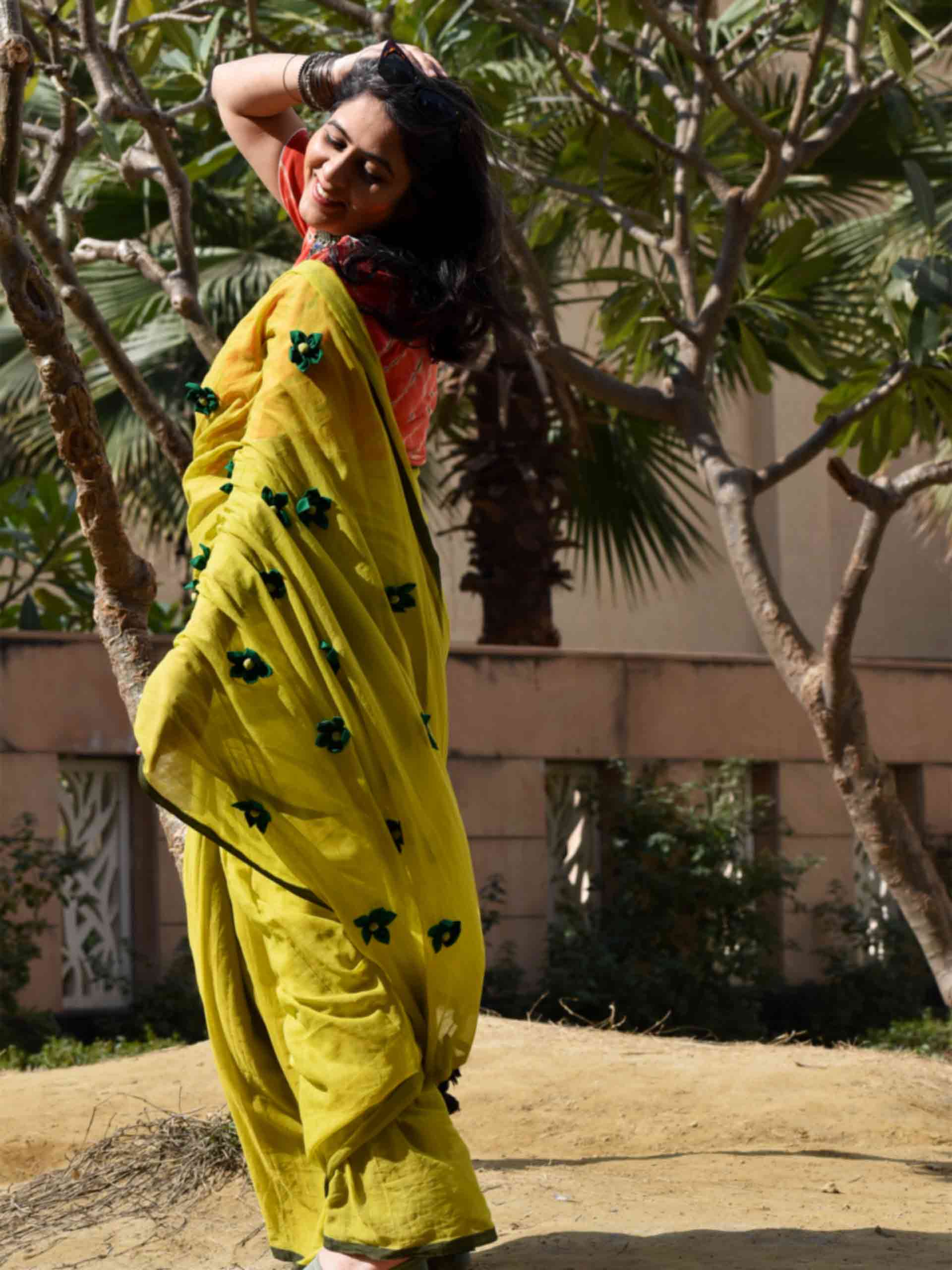 Gulbahar- mul cotton saree