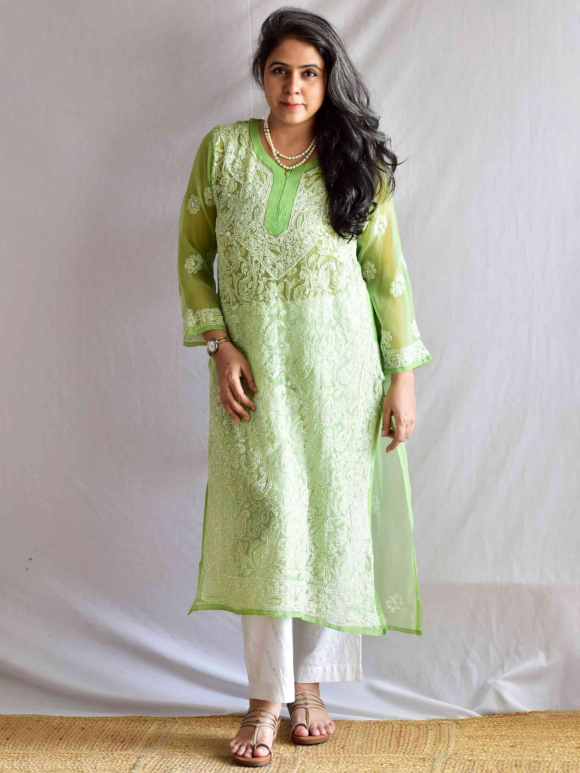 Zehra mist - Chikankari Kurti