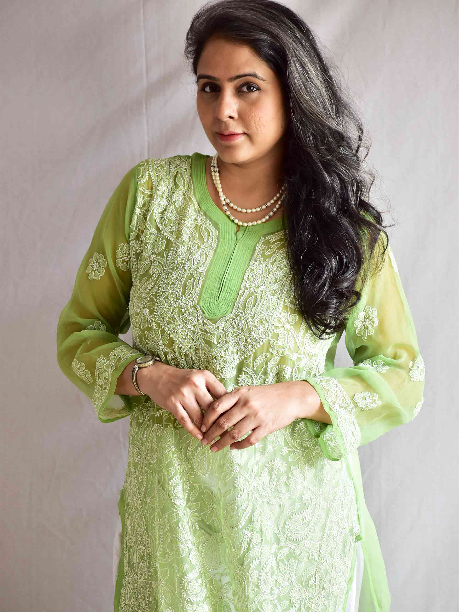 Zehra mist - Chikankari Kurti