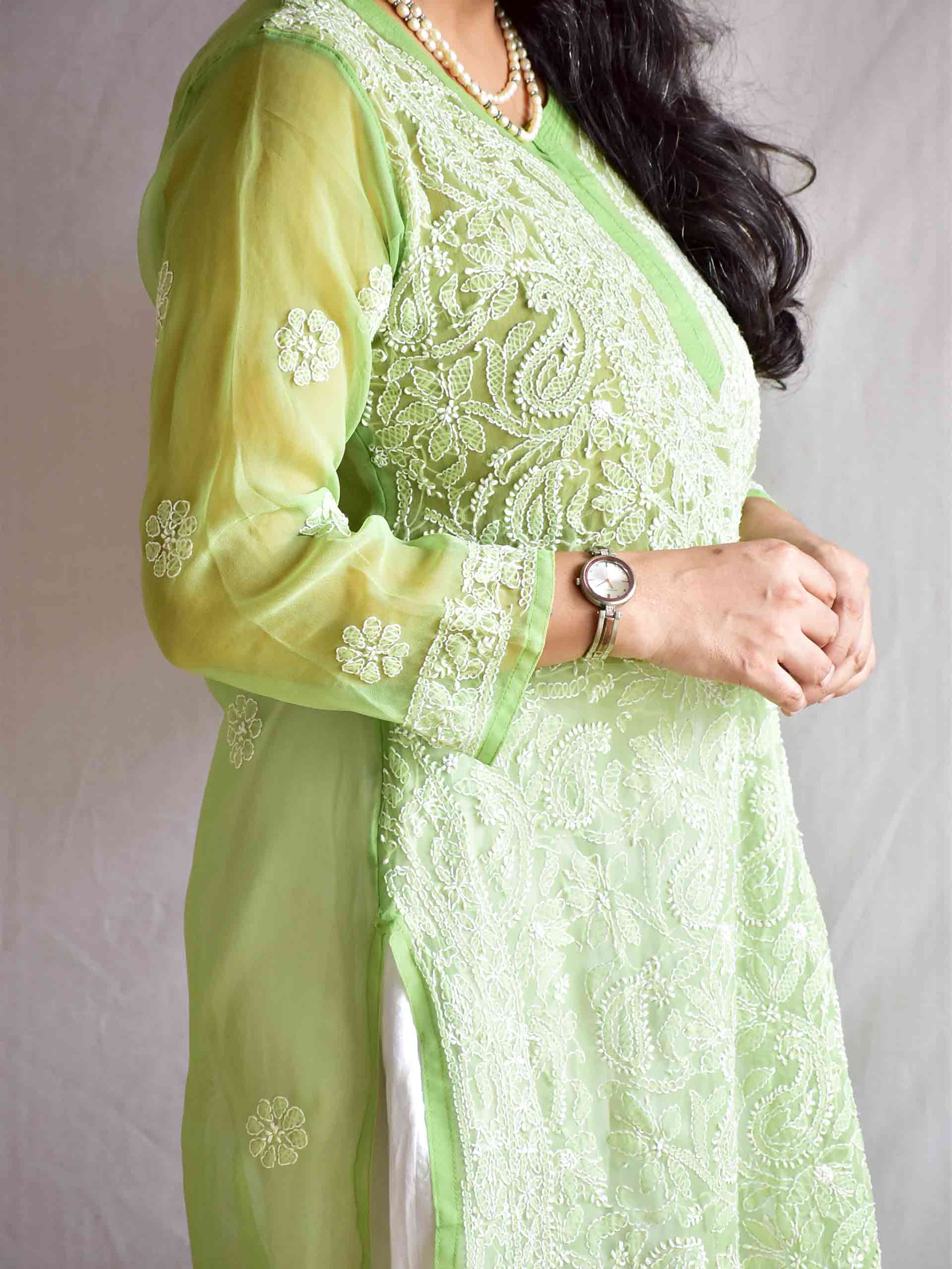 Zehra mist - Chikankari Kurti