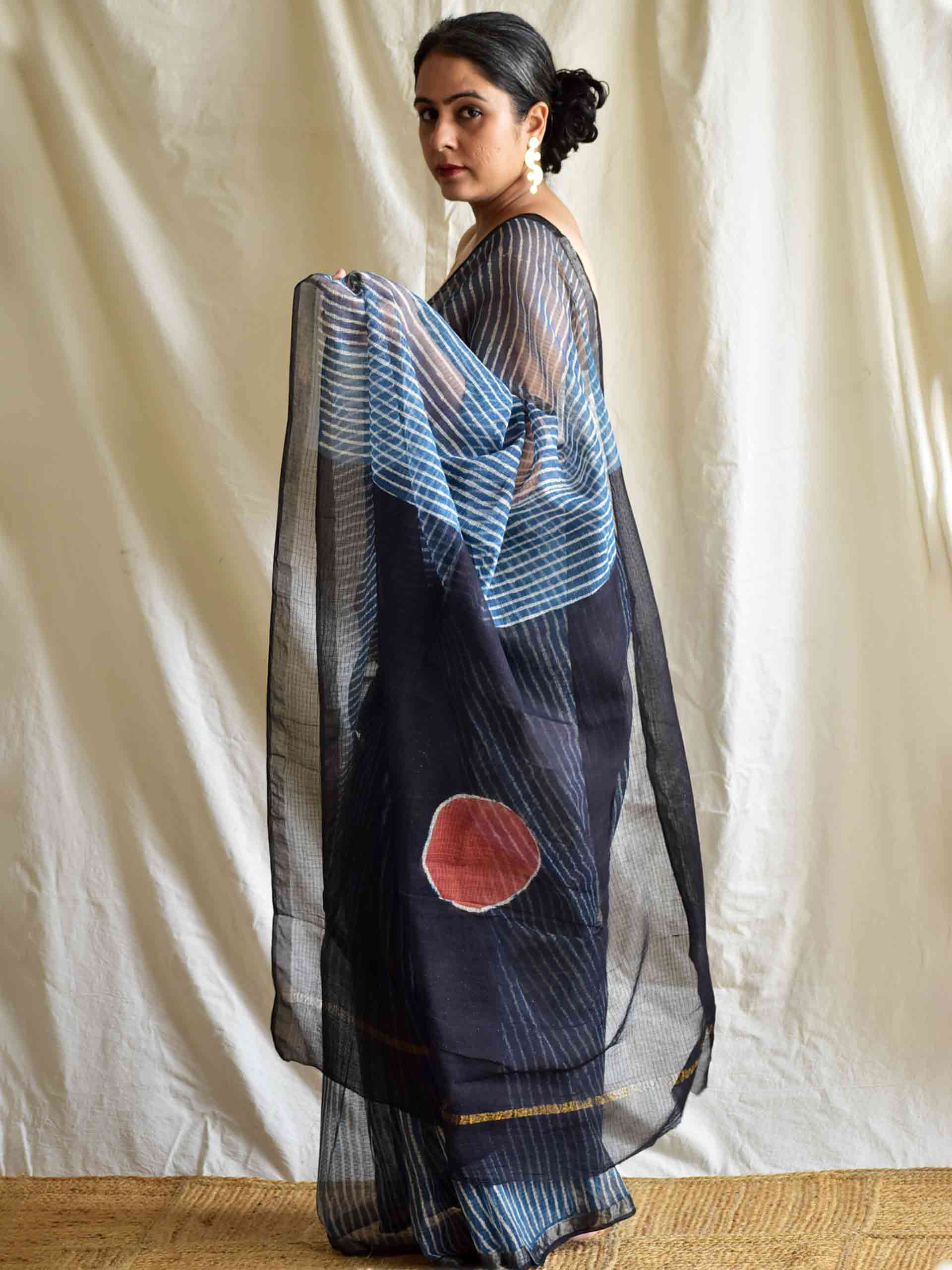 Dhaari - Dabu Kota Doria Saree