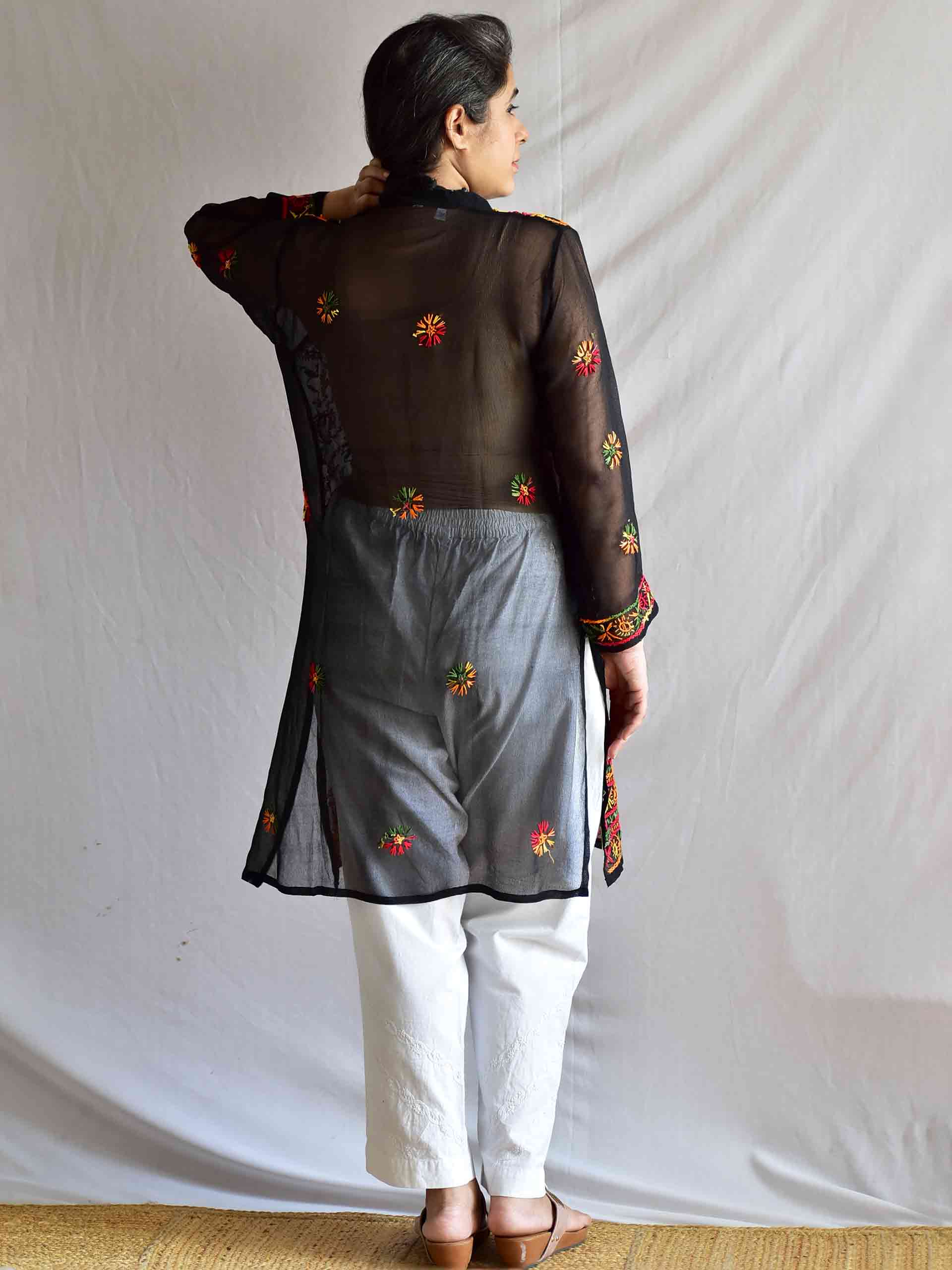 Makhmali - Chikankari Kurti