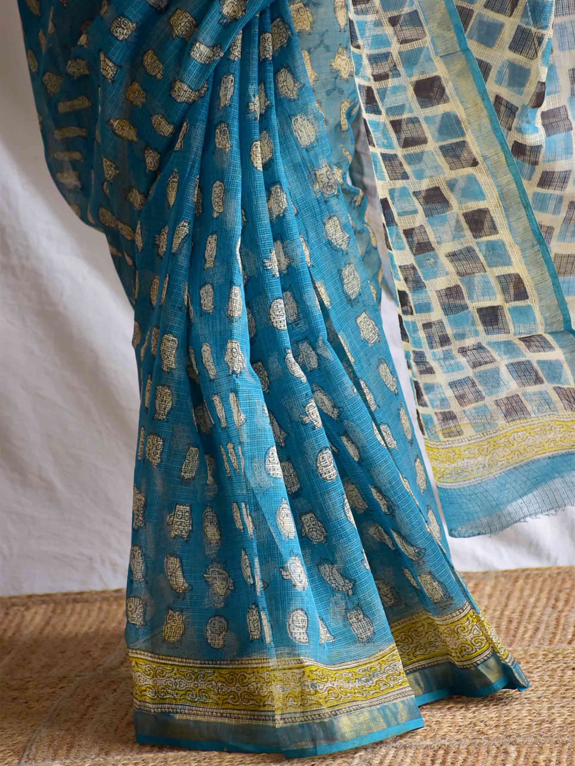 Laxmi Vahan - Dabu Kota Doria Saree
