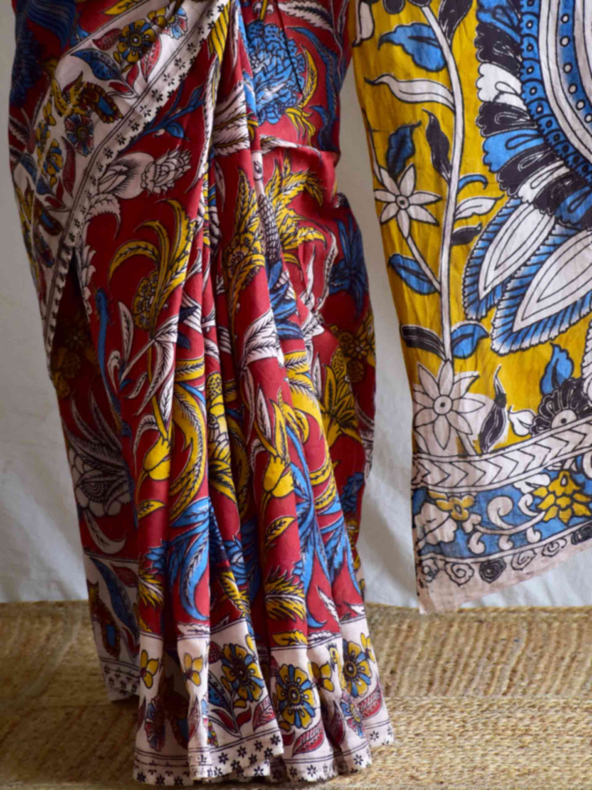 UD019 - Vanaspati kalamkari printed saree