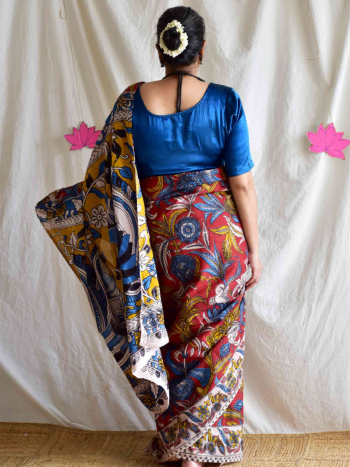 UD019 - Vanaspati kalamkari printed saree