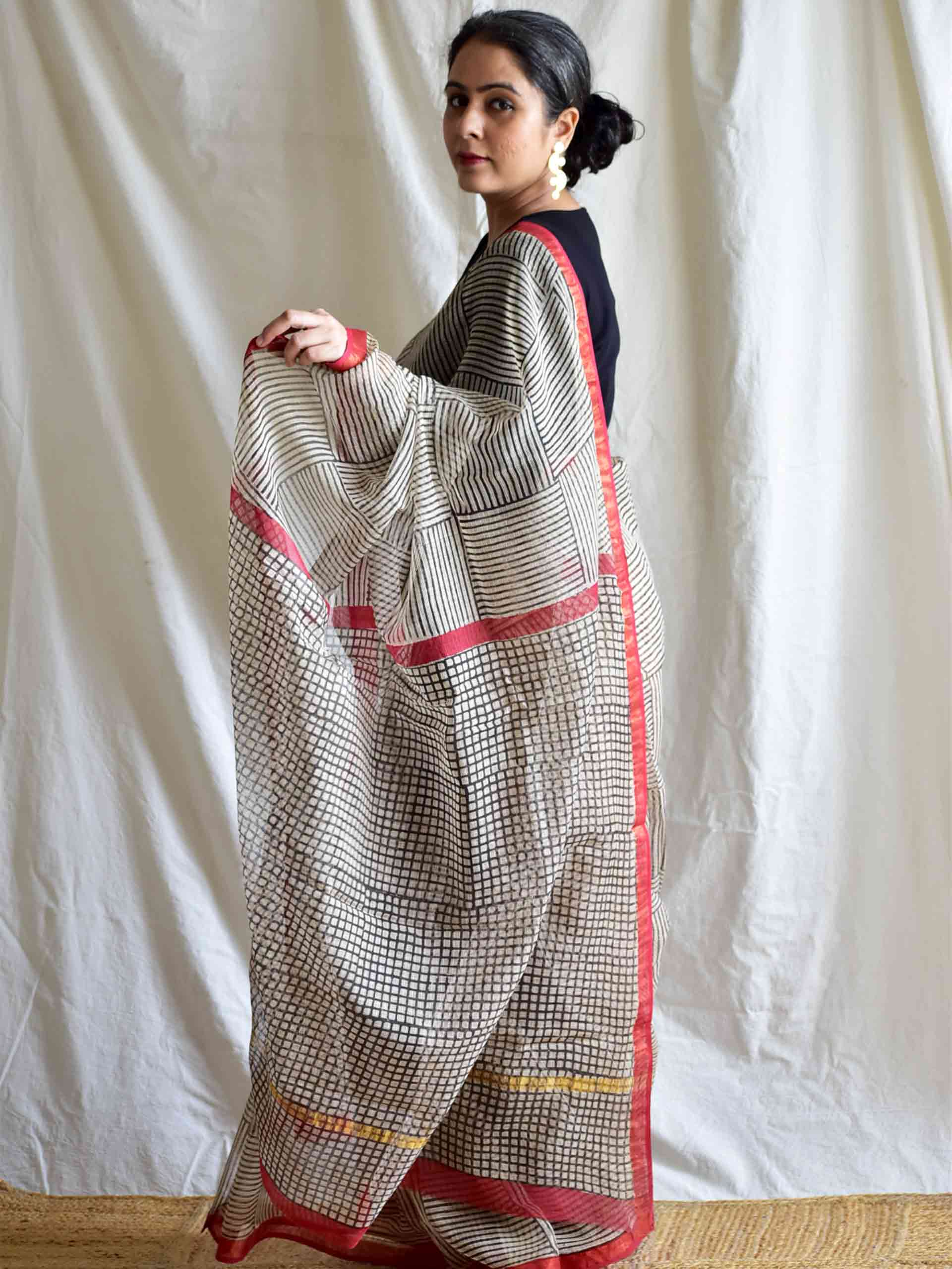 Geru - Kota Doria Saree