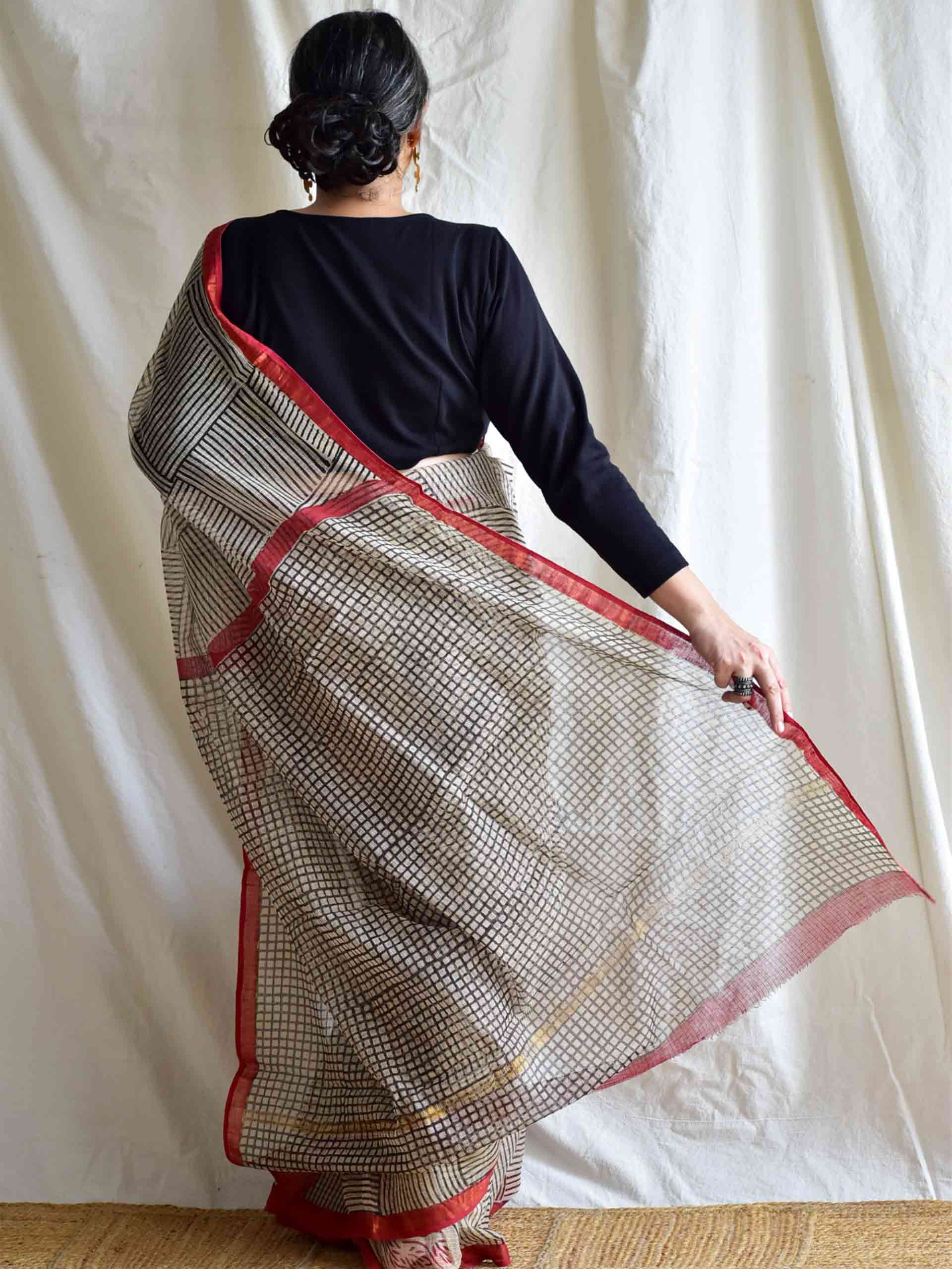 Geru - Kota Doria Saree
