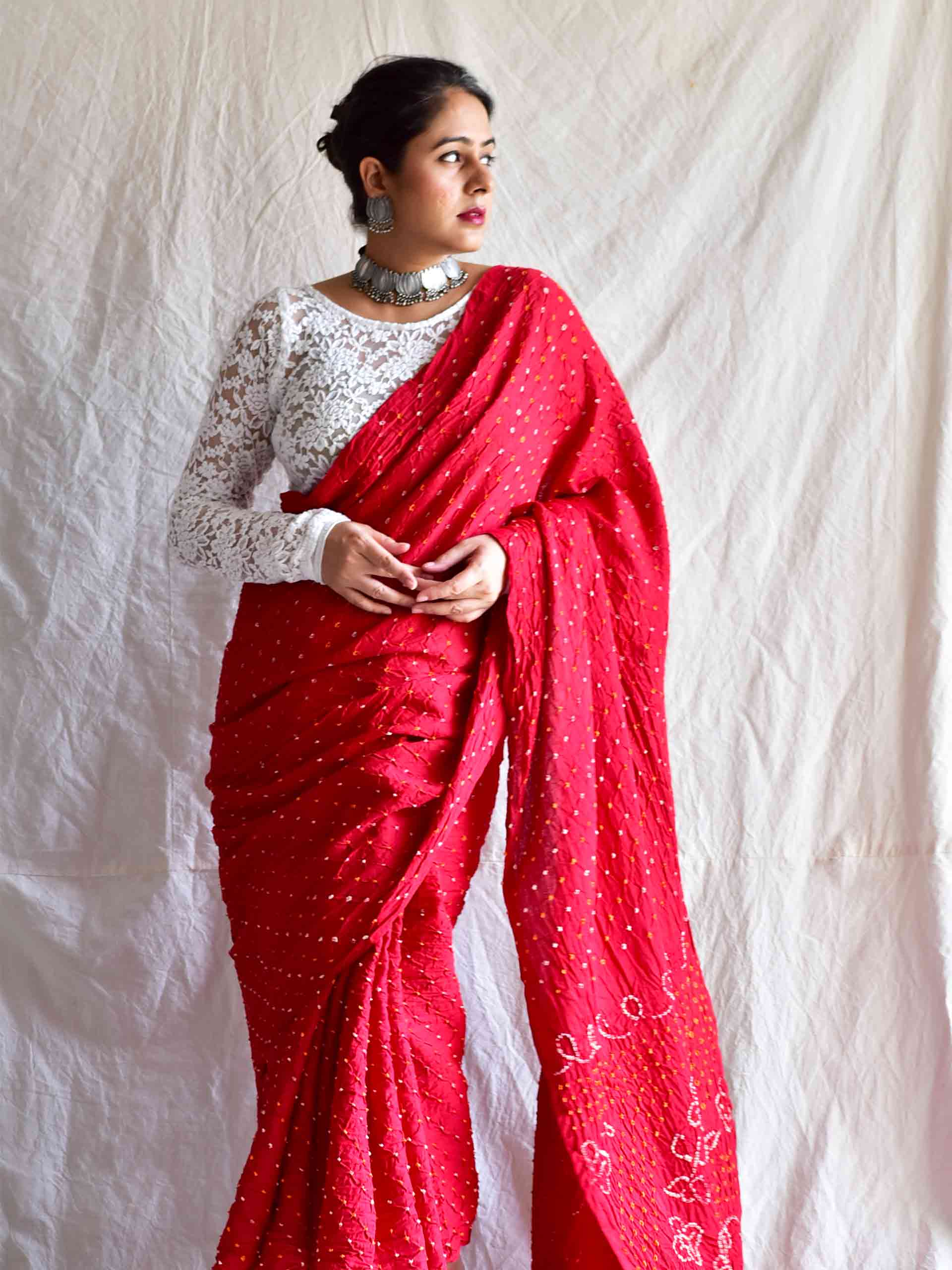 Bandhej Saree