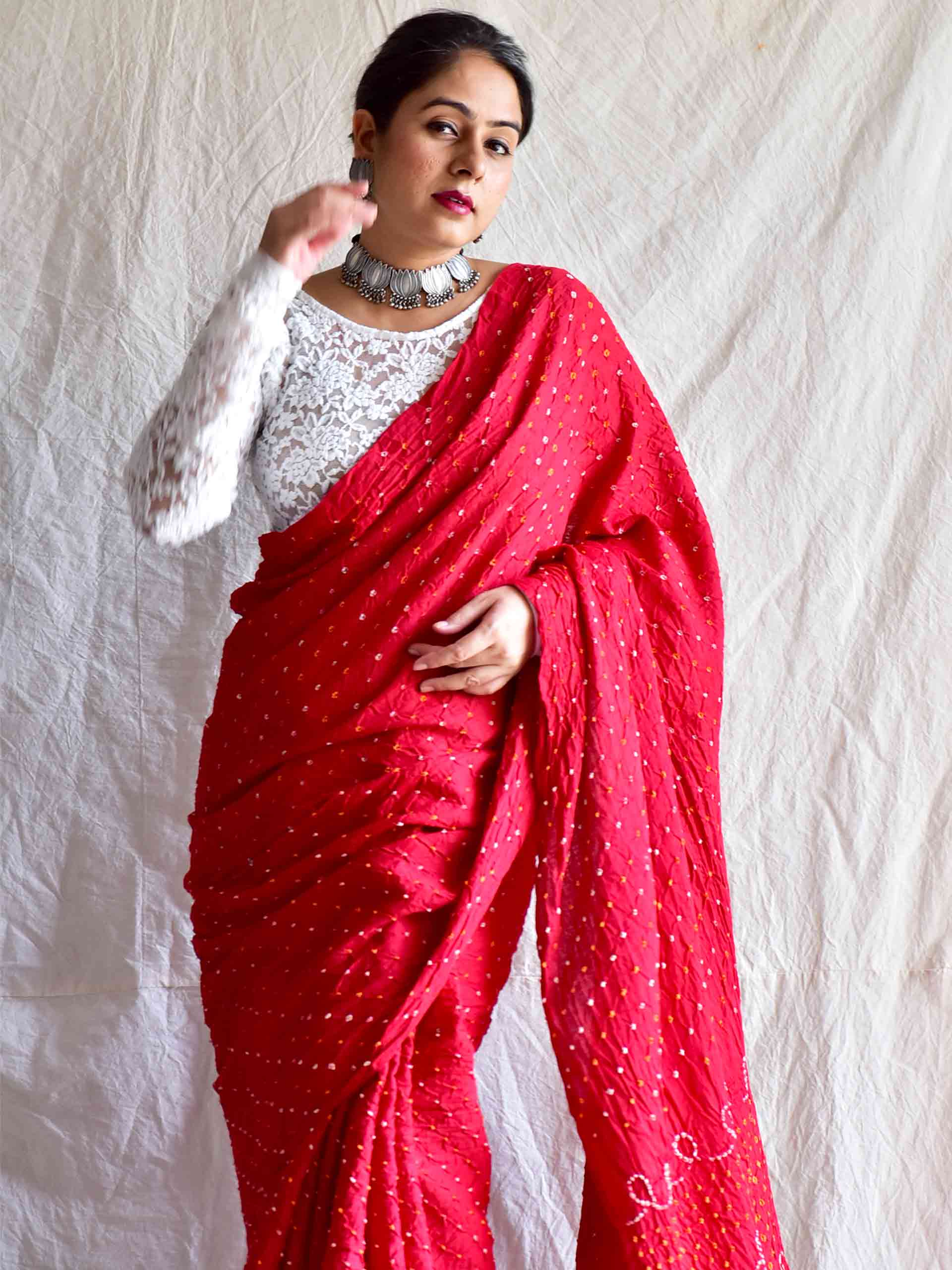 Bandhej Saree
