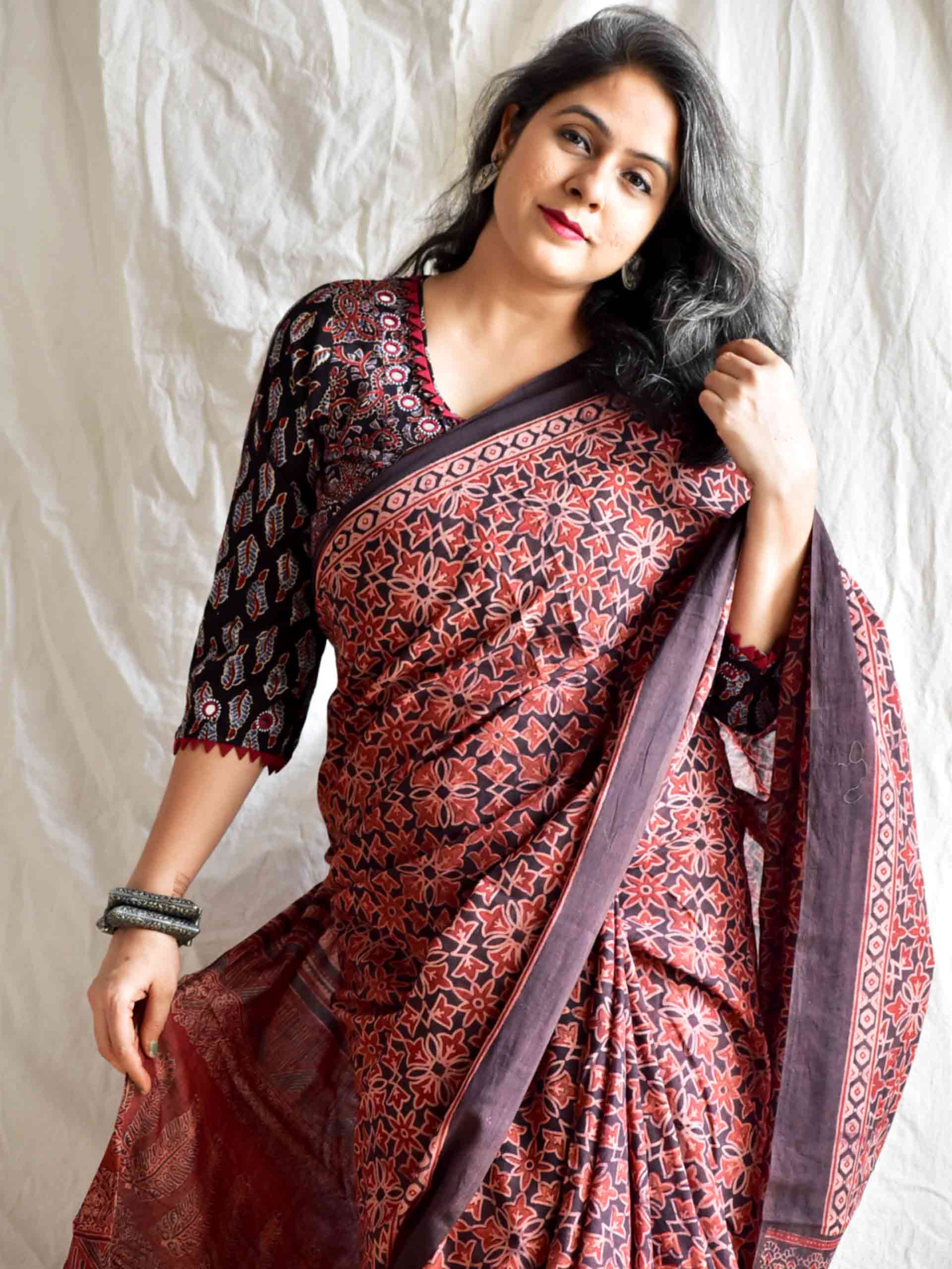 Bhavya Dabu mul cotton saree