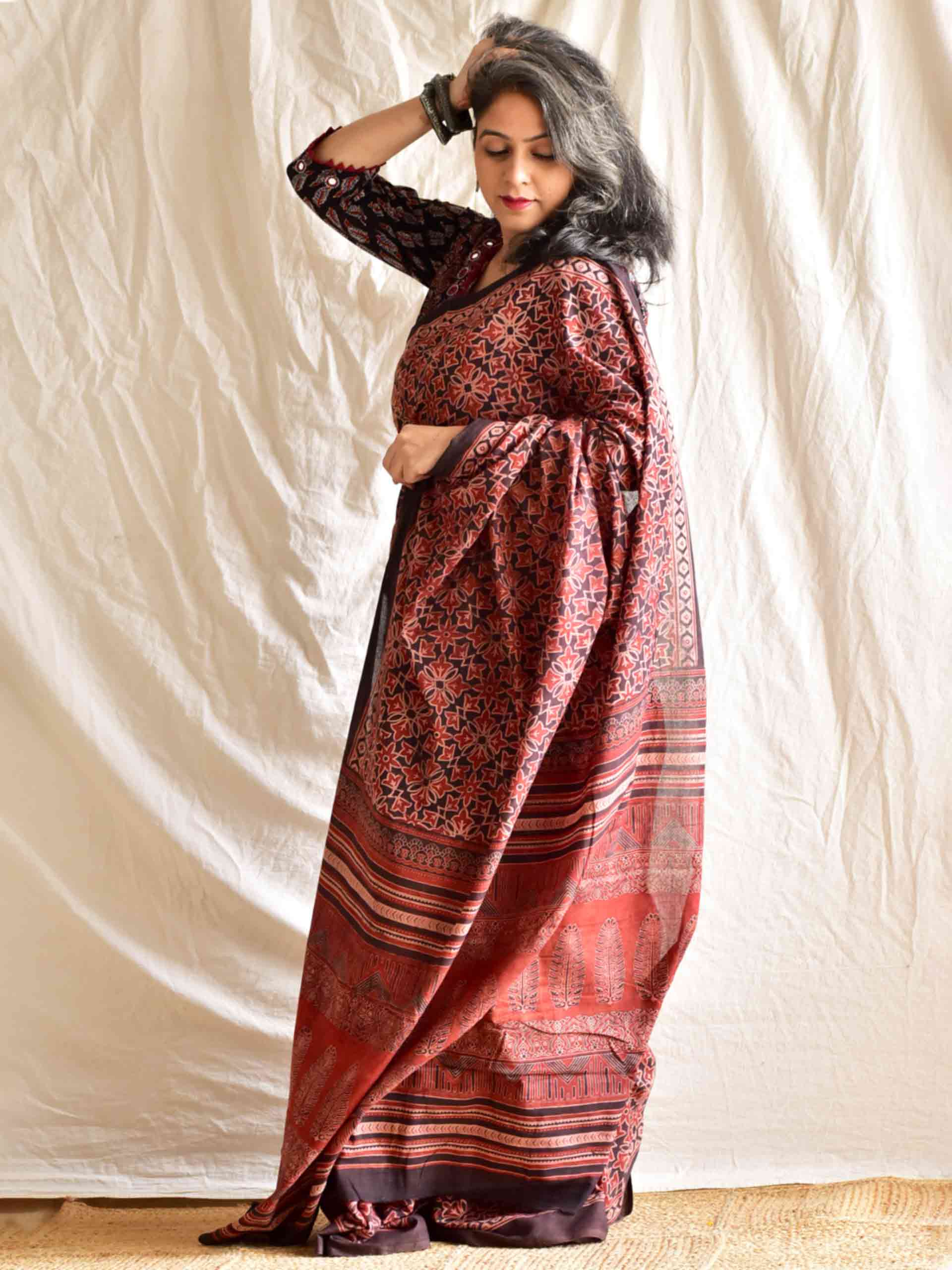 Bhavya Dabu mul cotton saree