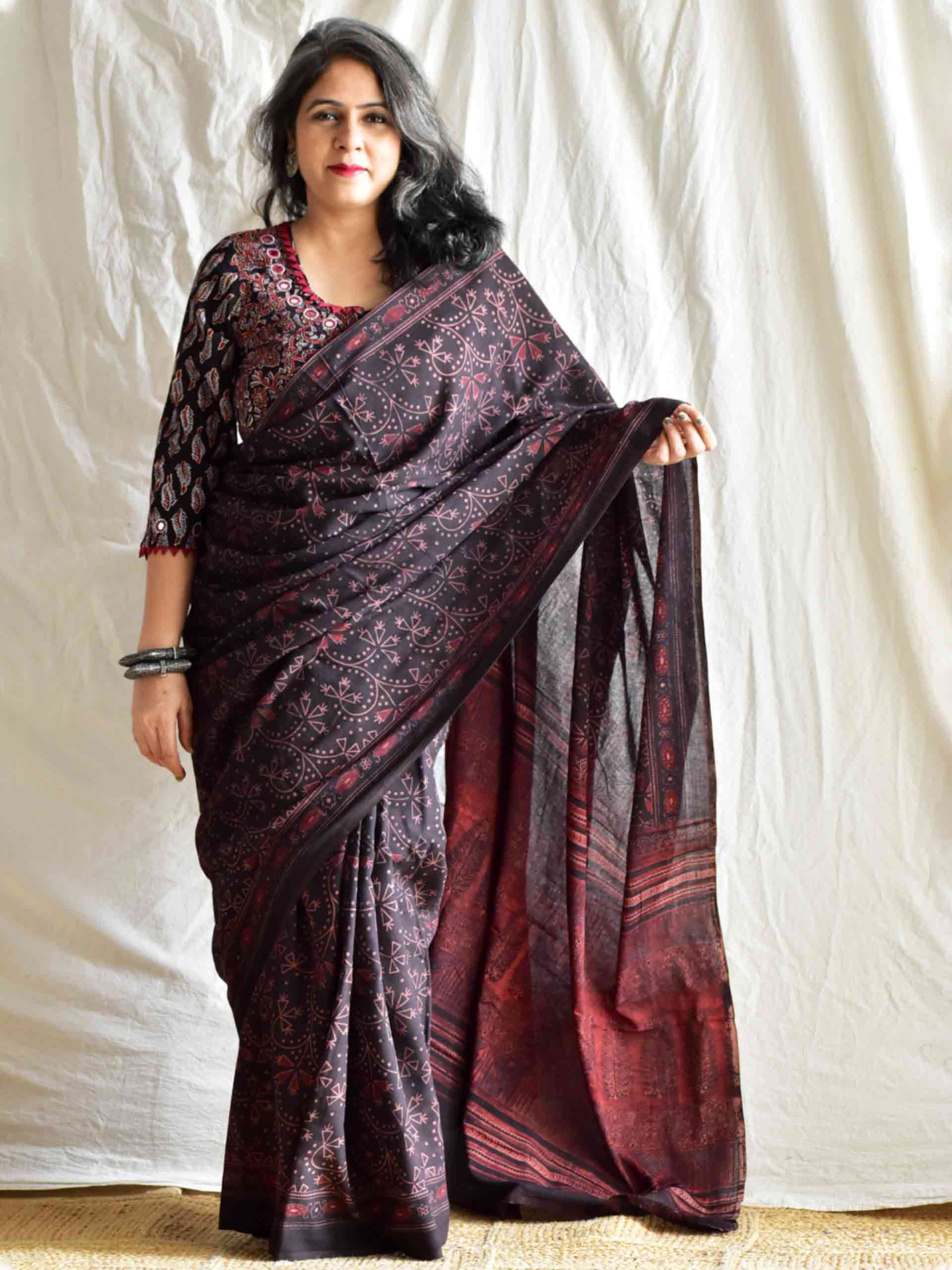 Kalasagara Dabu mul cotton saree