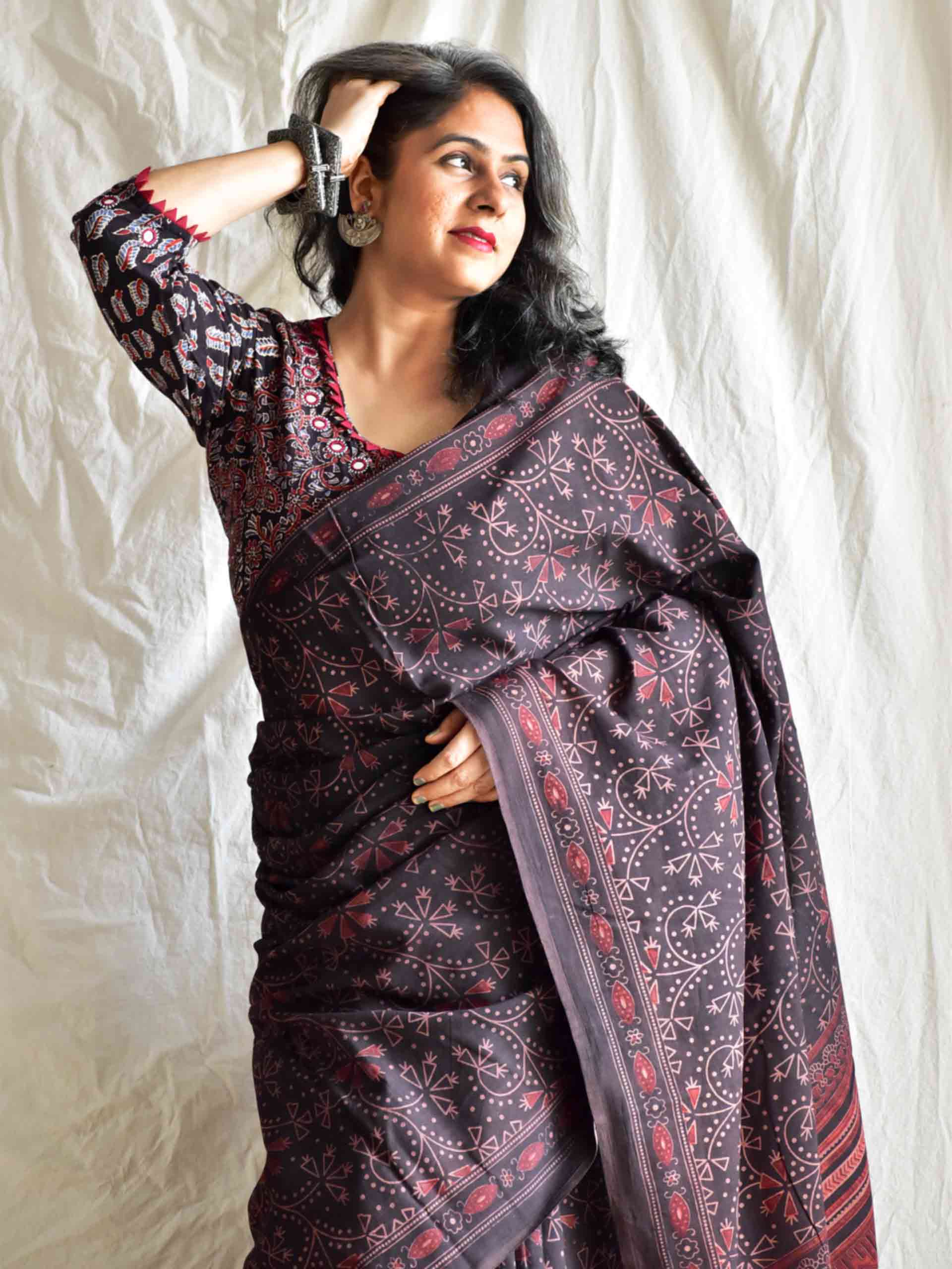 Kalasagara Dabu mul cotton saree