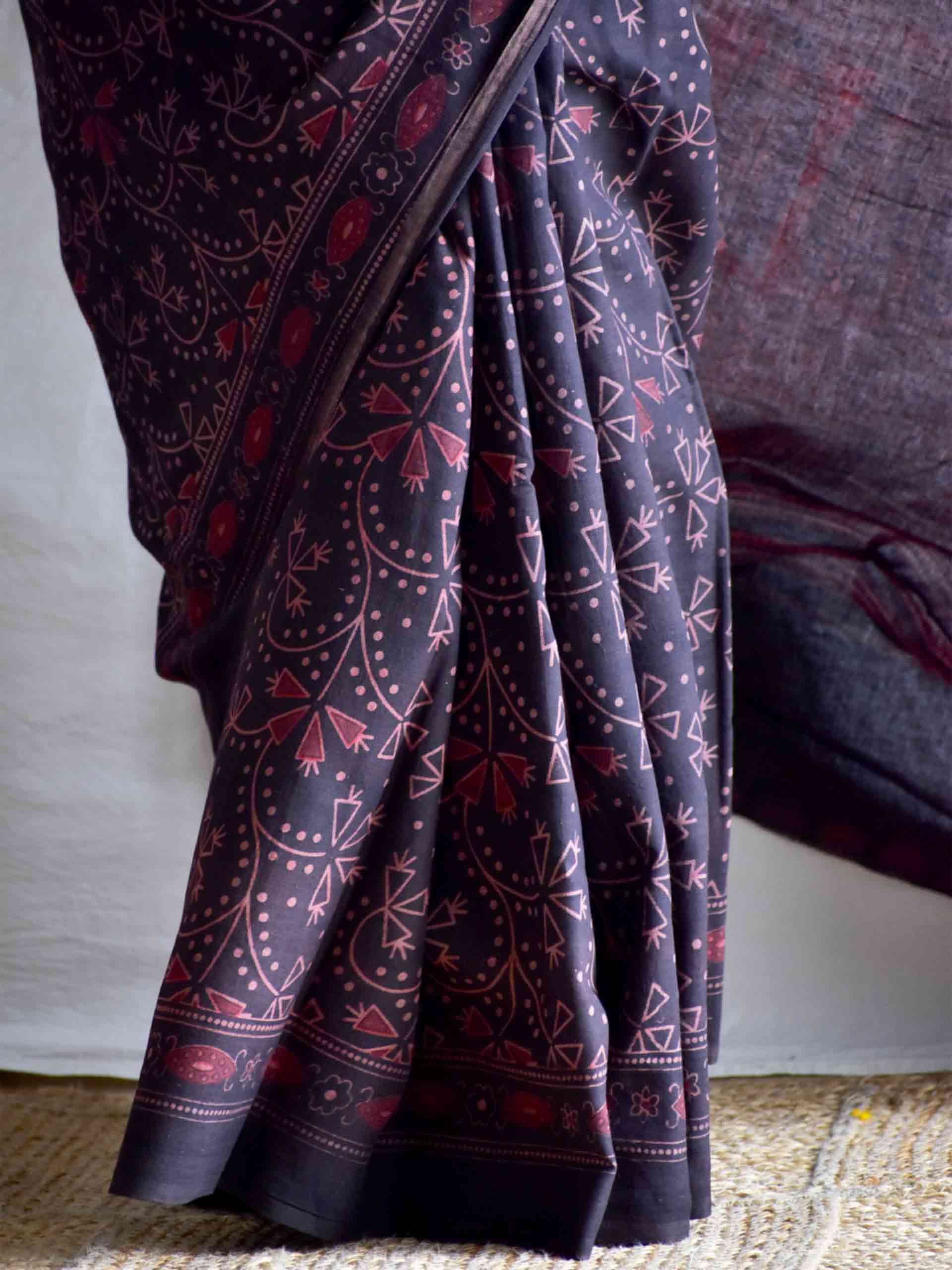 Kalasagara Dabu mul cotton saree