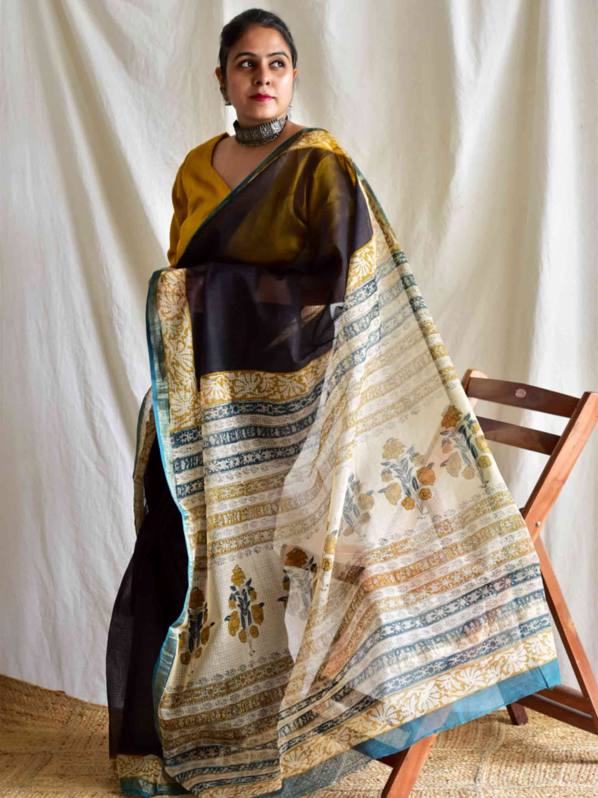 Heeriye - Dabu Kota Doria Saree