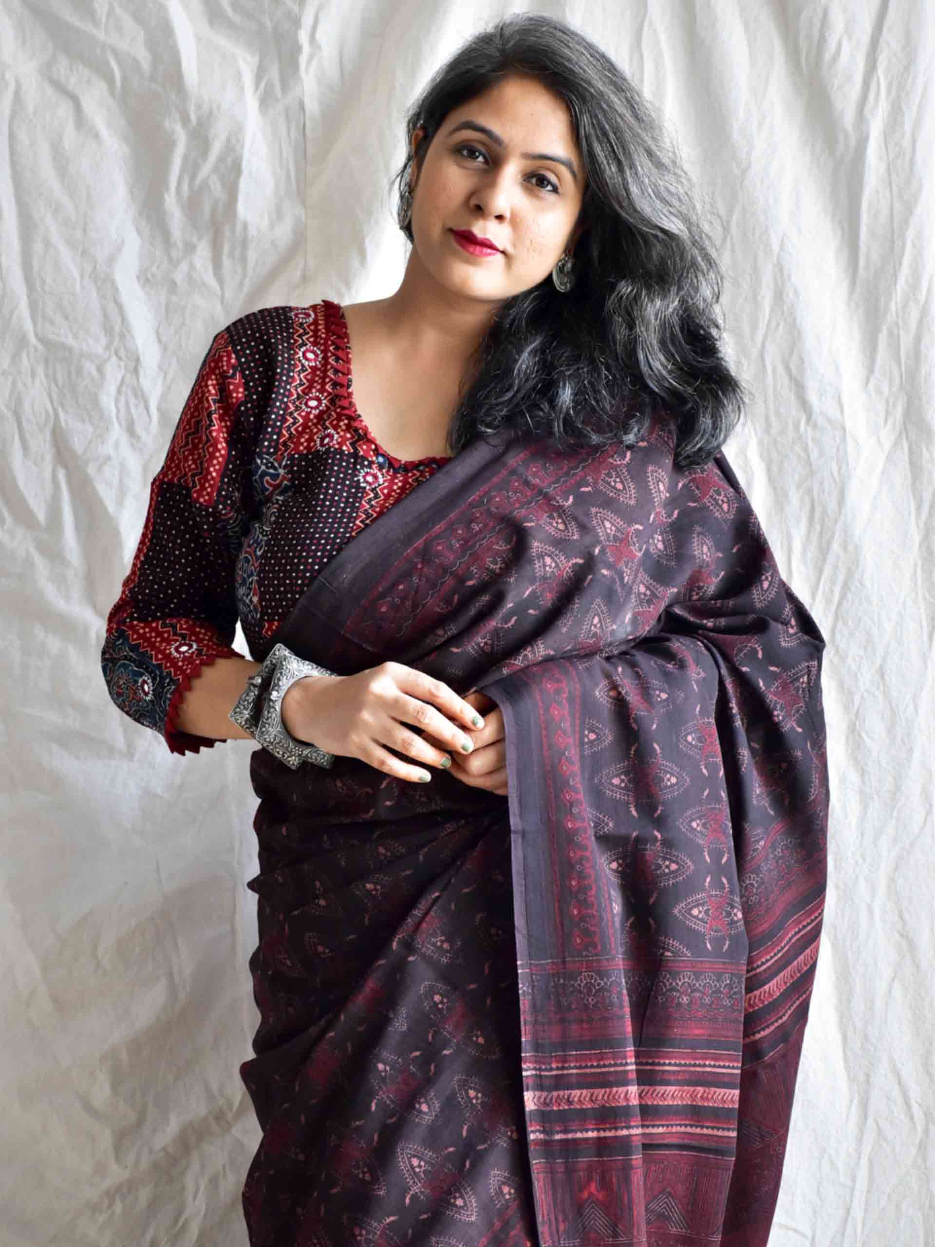 Agira Dabu mul cotton saree