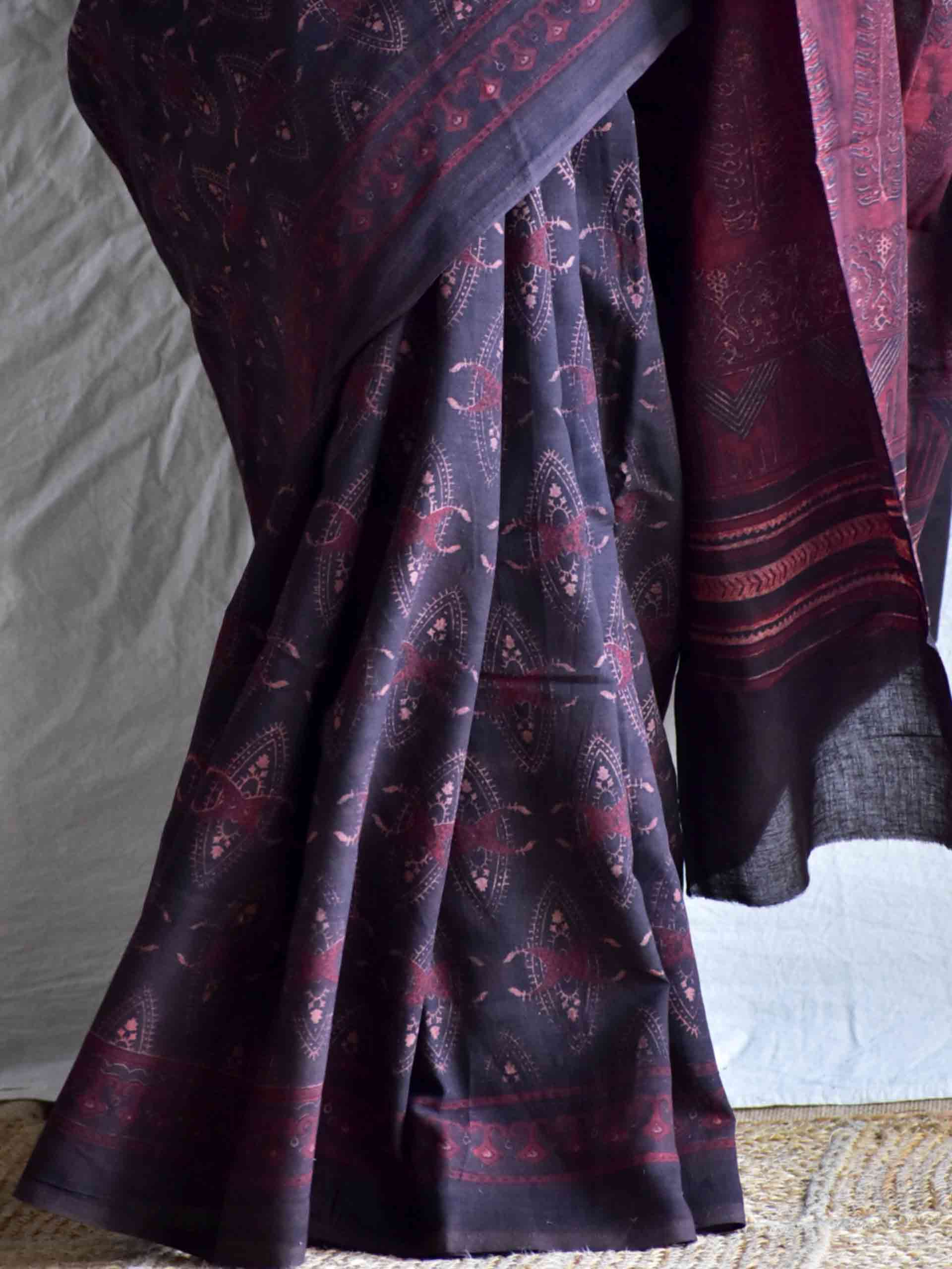 Agira Dabu mul cotton saree