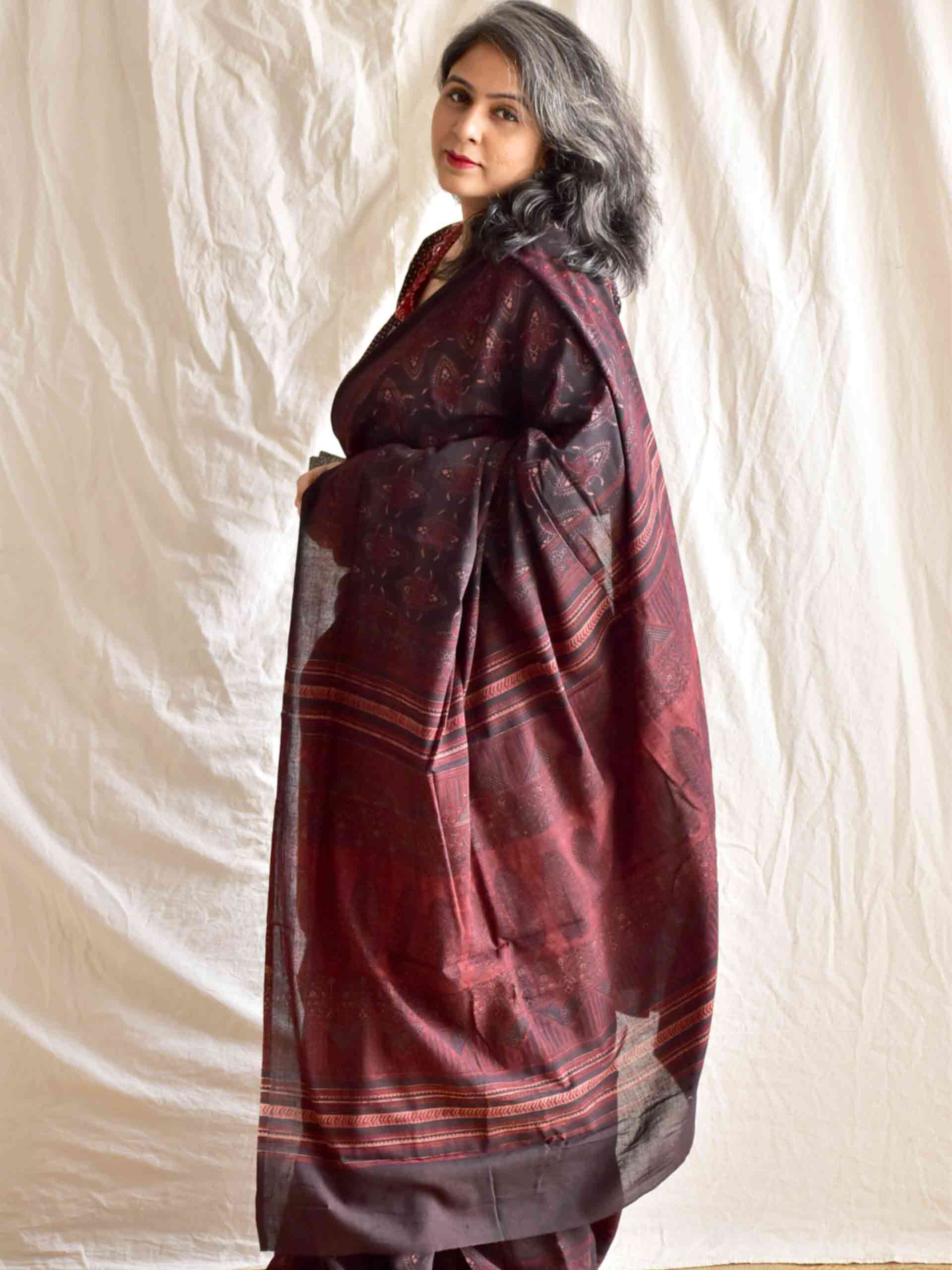 Agira Dabu mul cotton saree