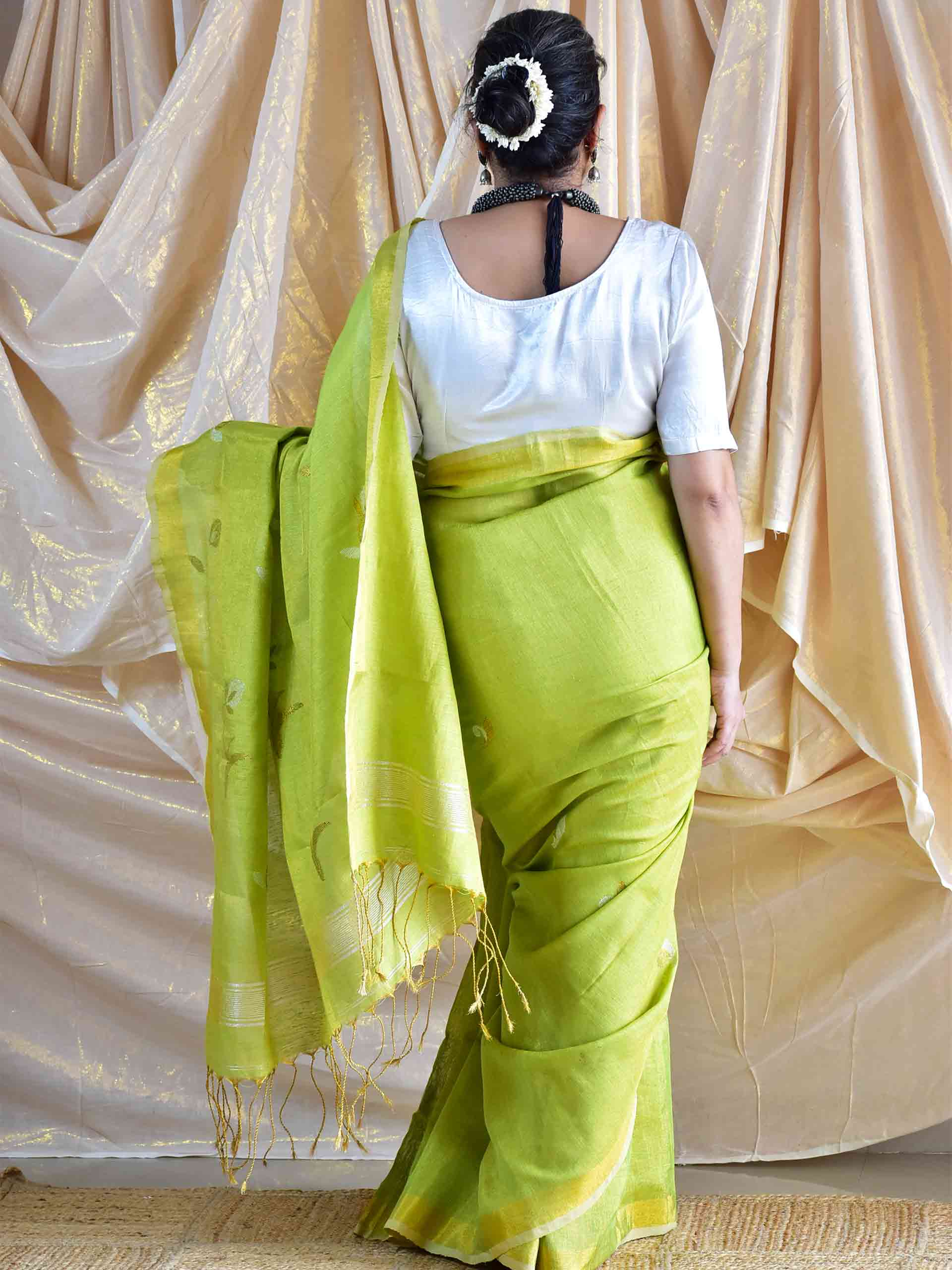 Melony - Linen Tissue Saree