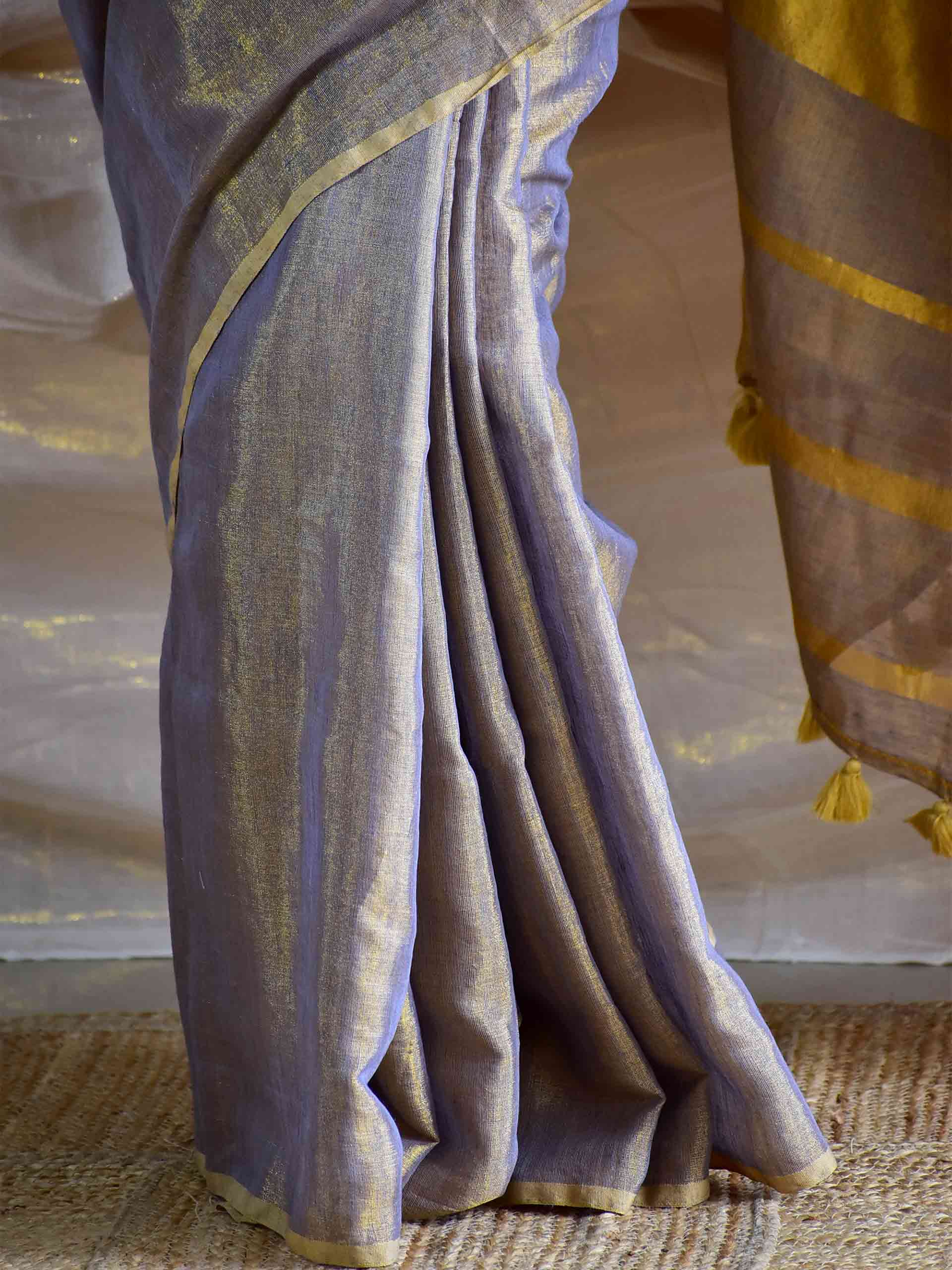 Kudrati - Linen Tissue Saree