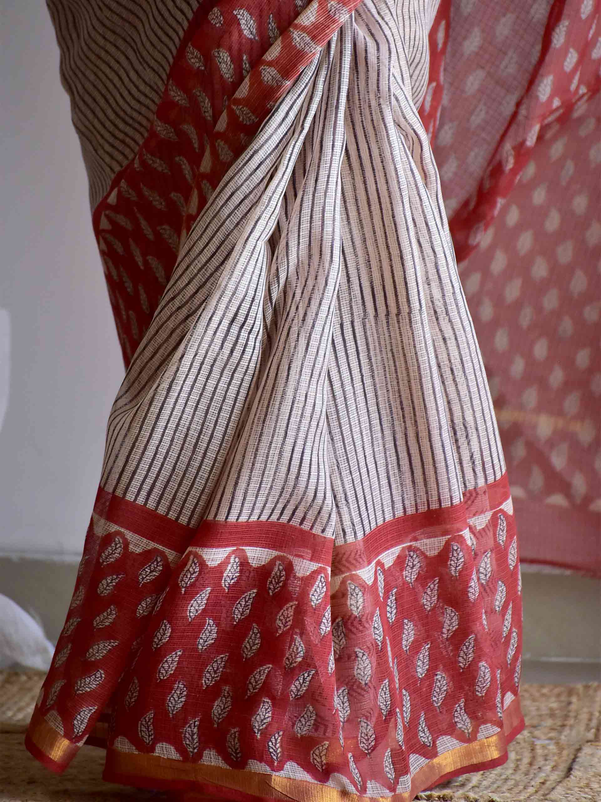 Falling Love - Dabu kota Doria saree