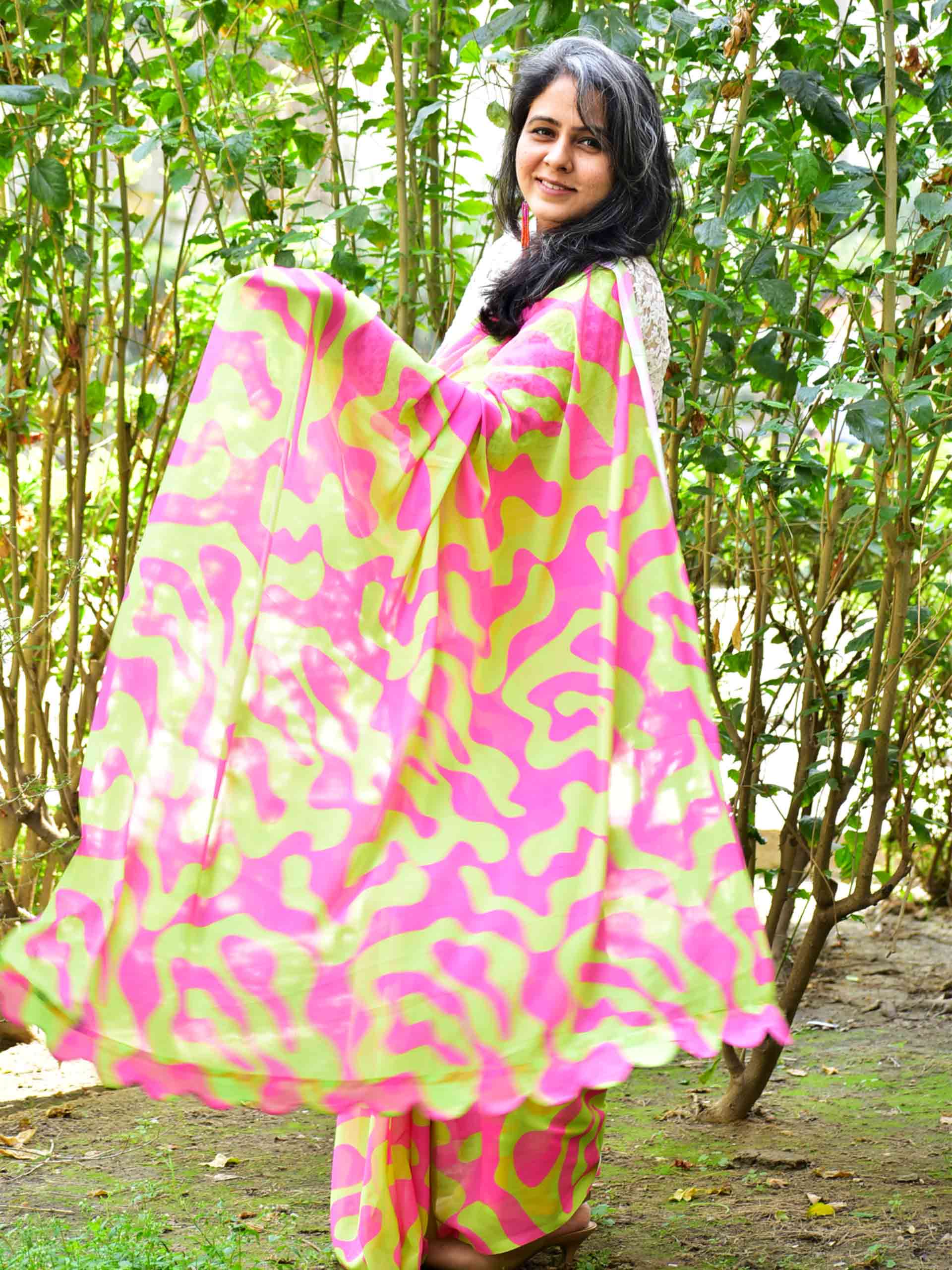 Candy Crush - Georgette saree