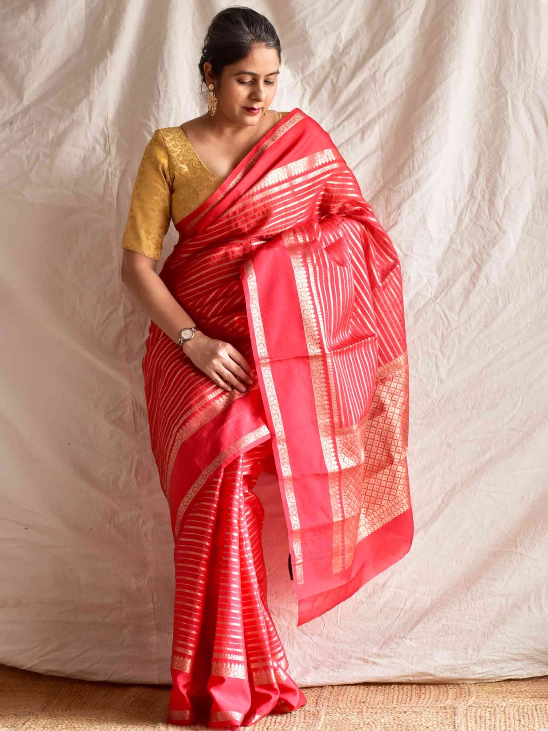 Laali - Chanderi Art Silk saree