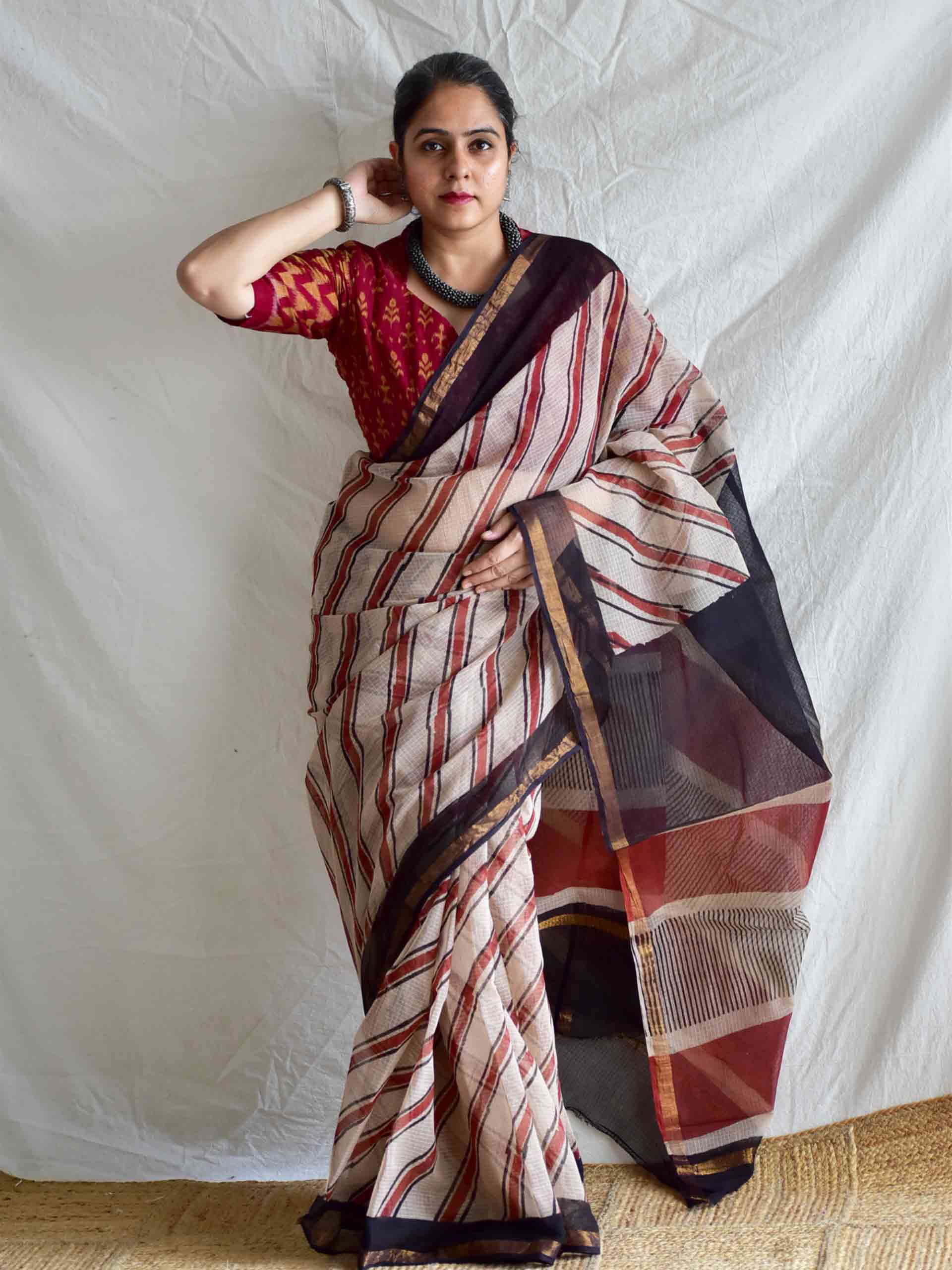 Rekha - Dabu Kota Doria Saree