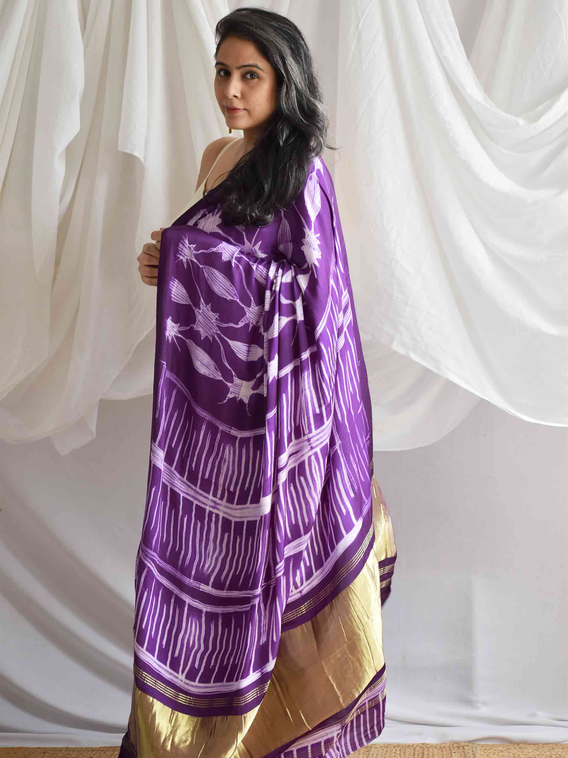 Your highness - Shibori Modal silk saree