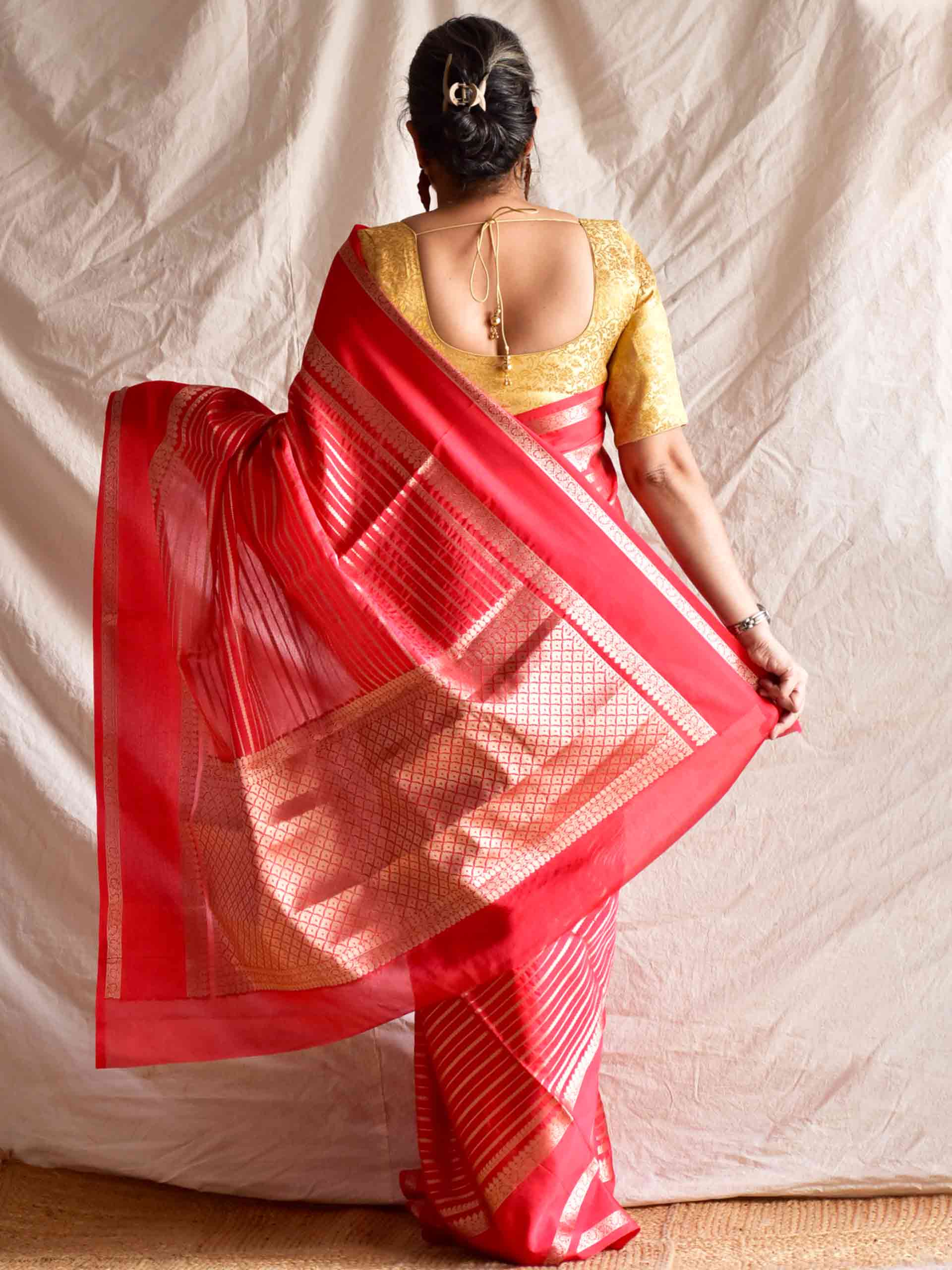 Laali - Chanderi Art Silk saree