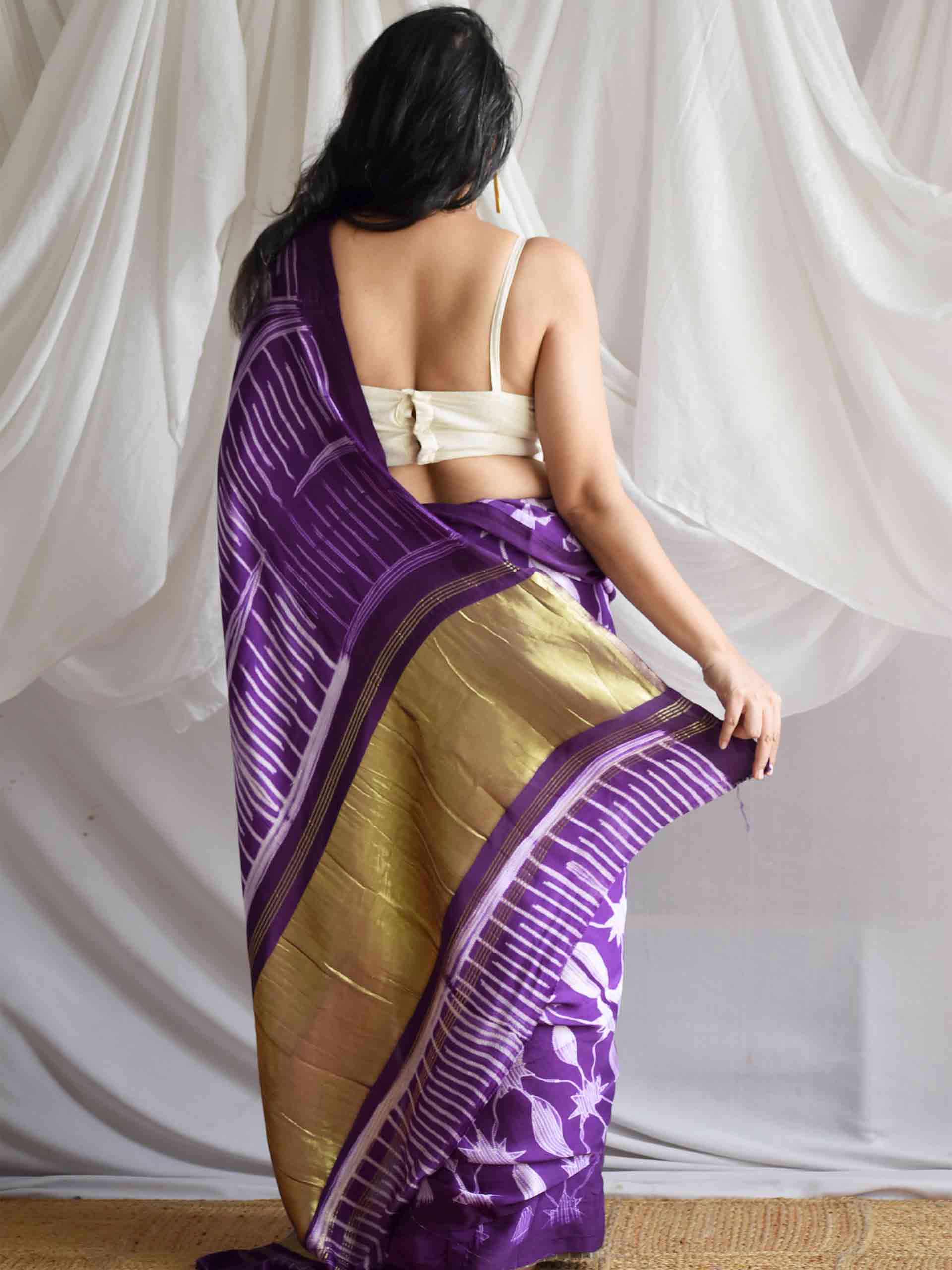 Your highness - Shibori Modal silk saree