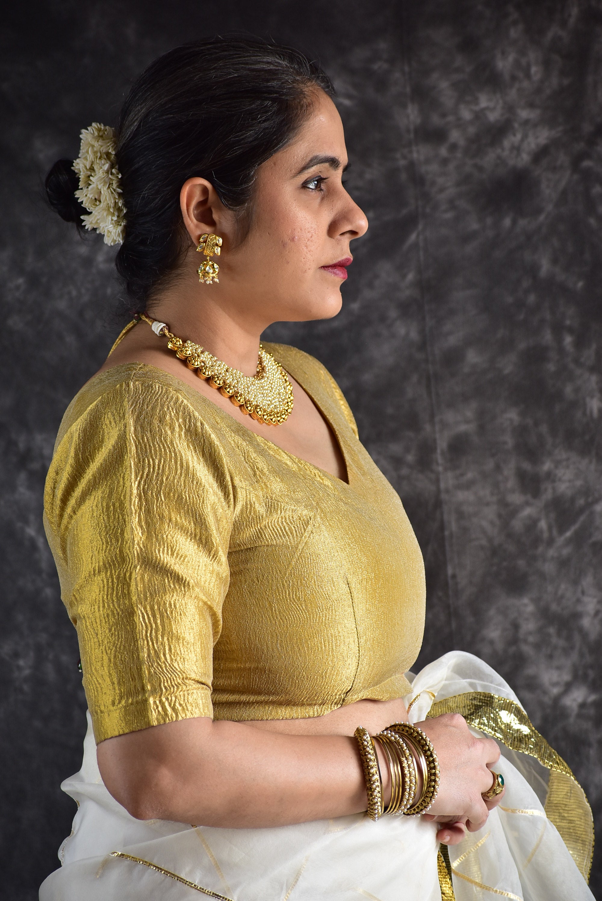 Sunhera - Crushed Tissue Blouse