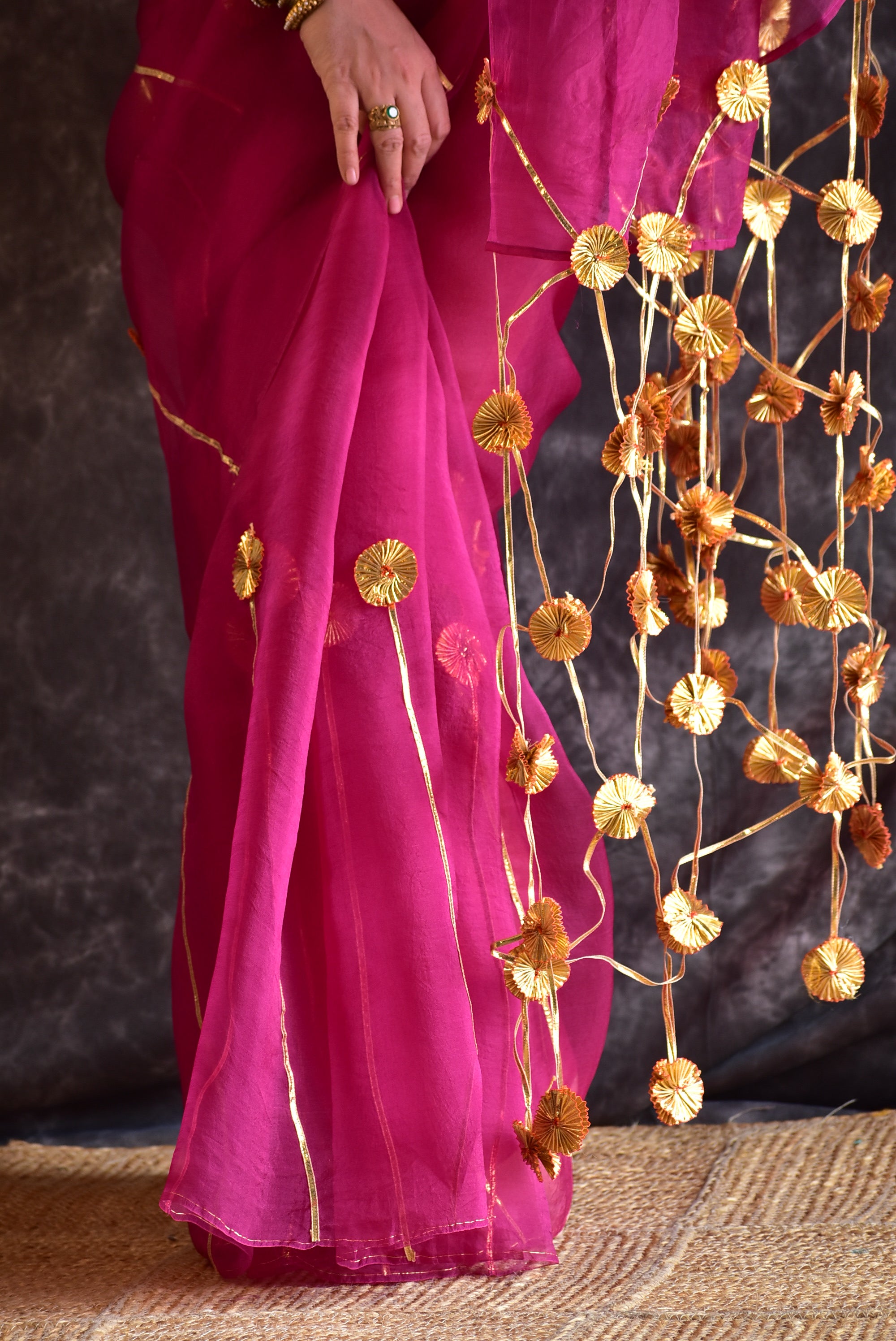 Gulabari - Organza Silk saree