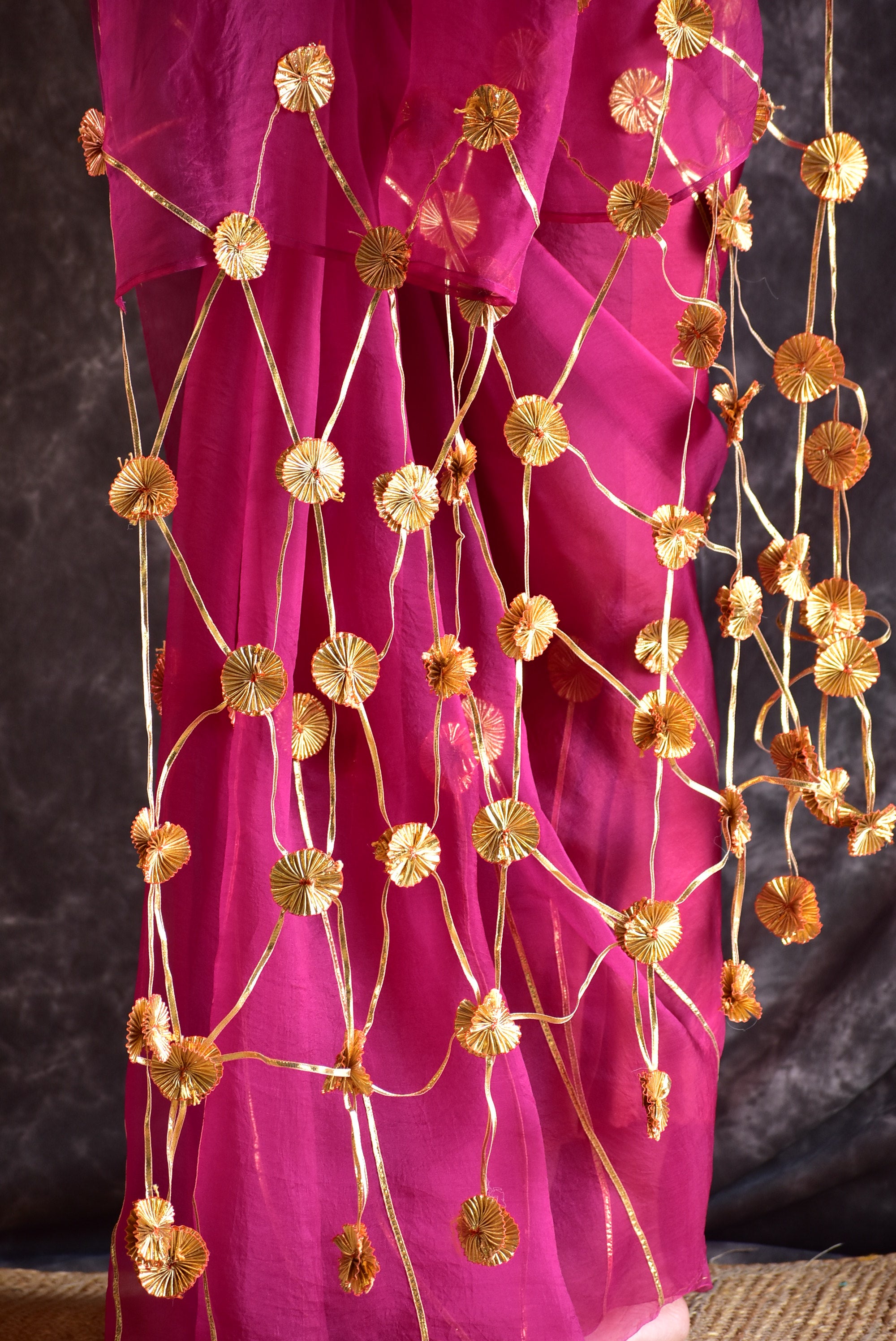 Gulabari - Organza Silk saree