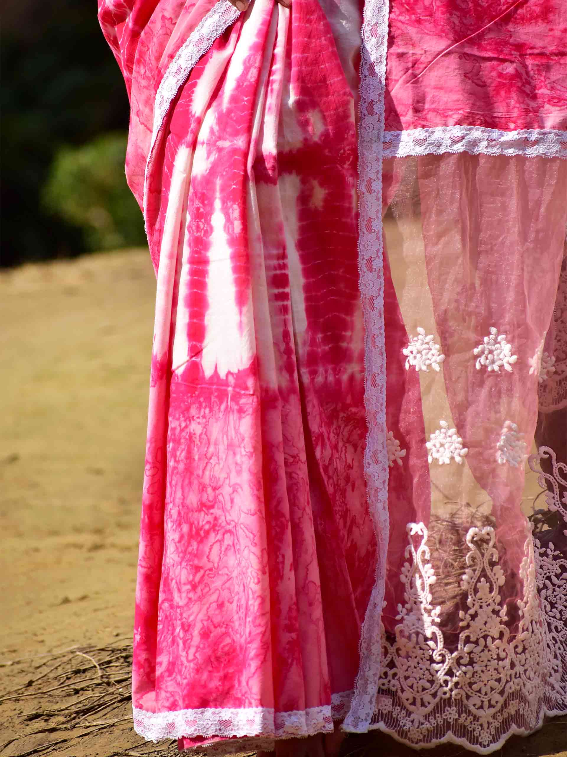 Blush - mul cotton saree