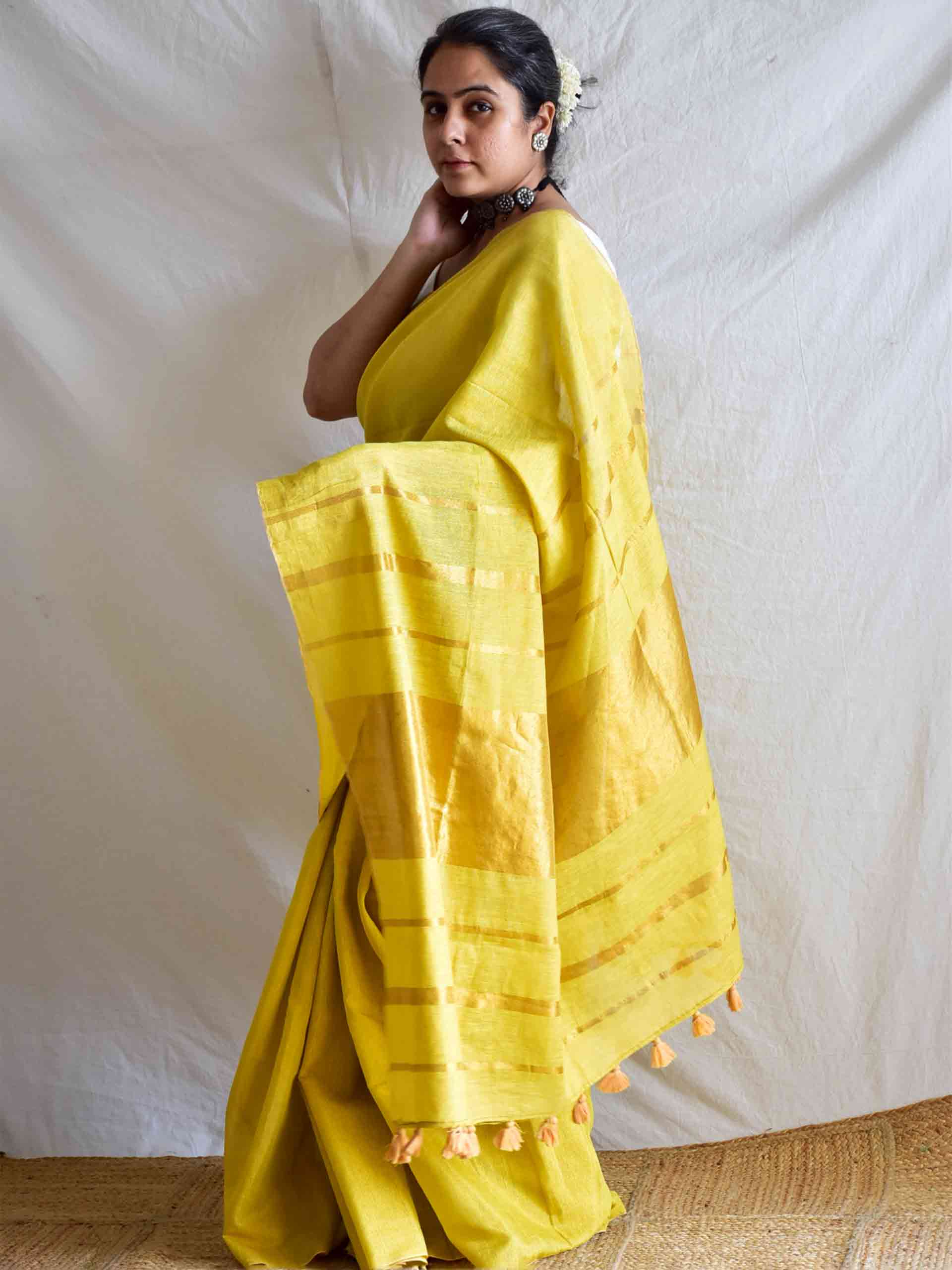 Marina - Linen Tissue Saree