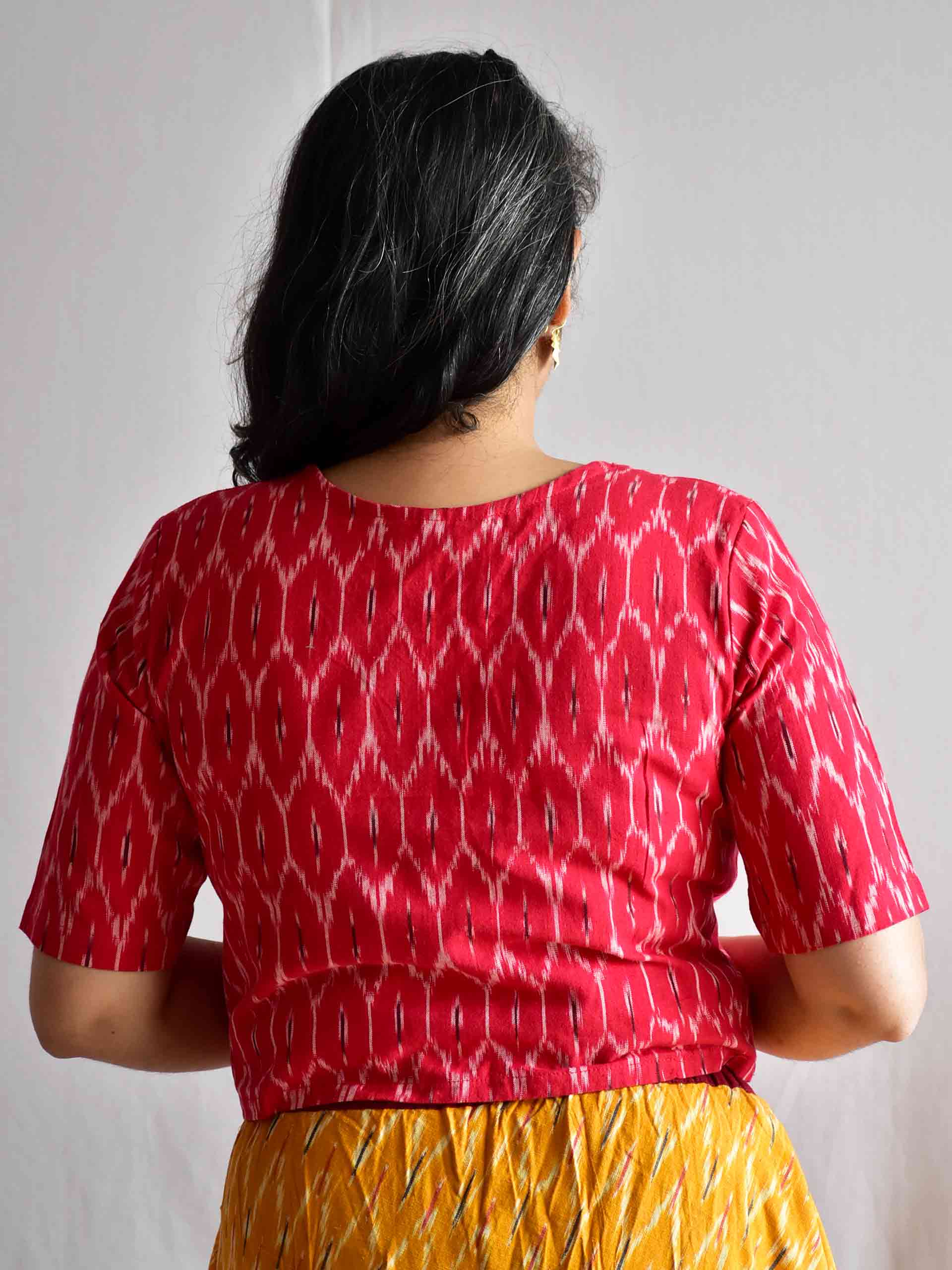 Sample 036 - Cotton Ikat Top