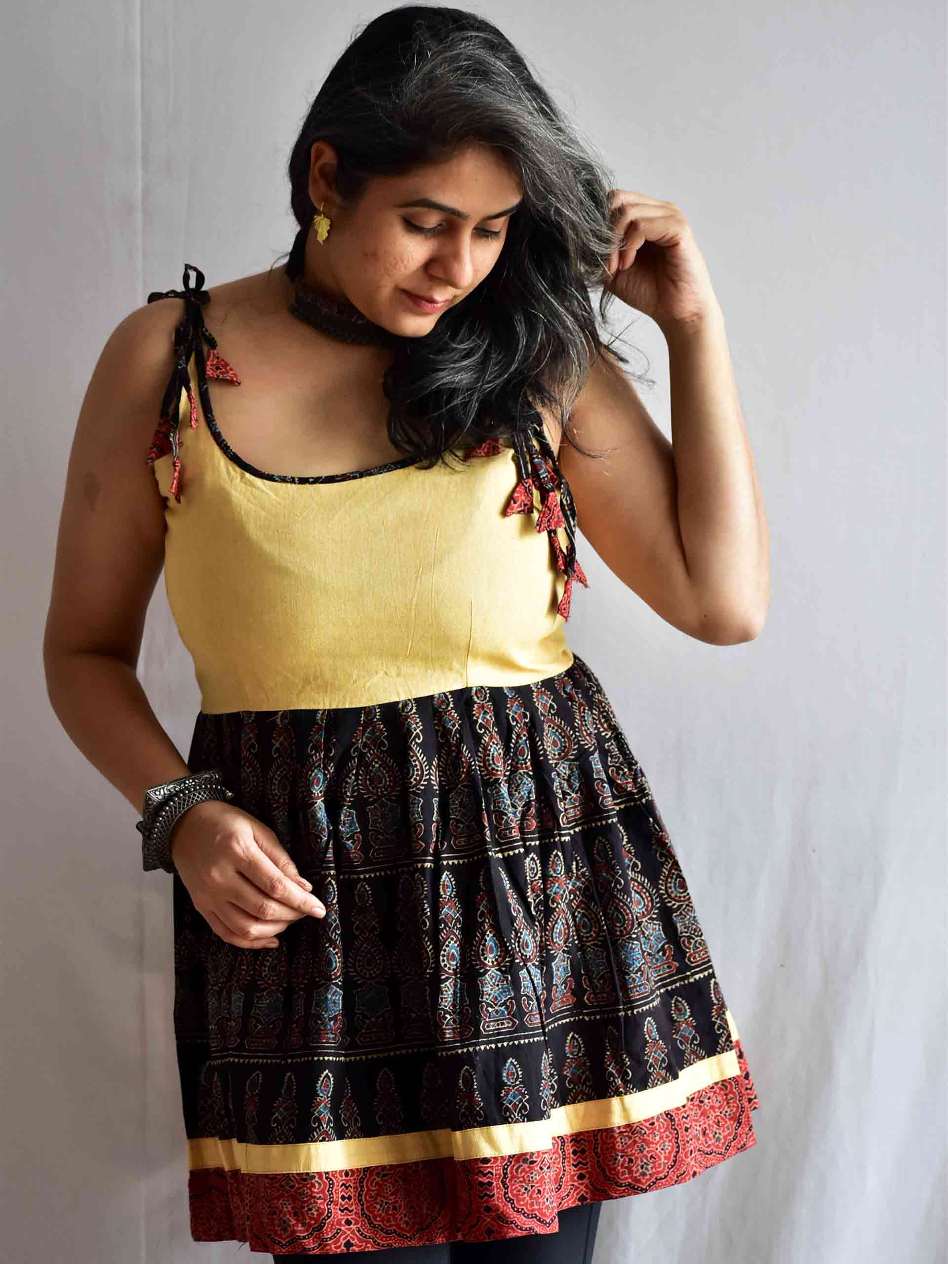 Sample 027 - Ajrakh Cotton Top