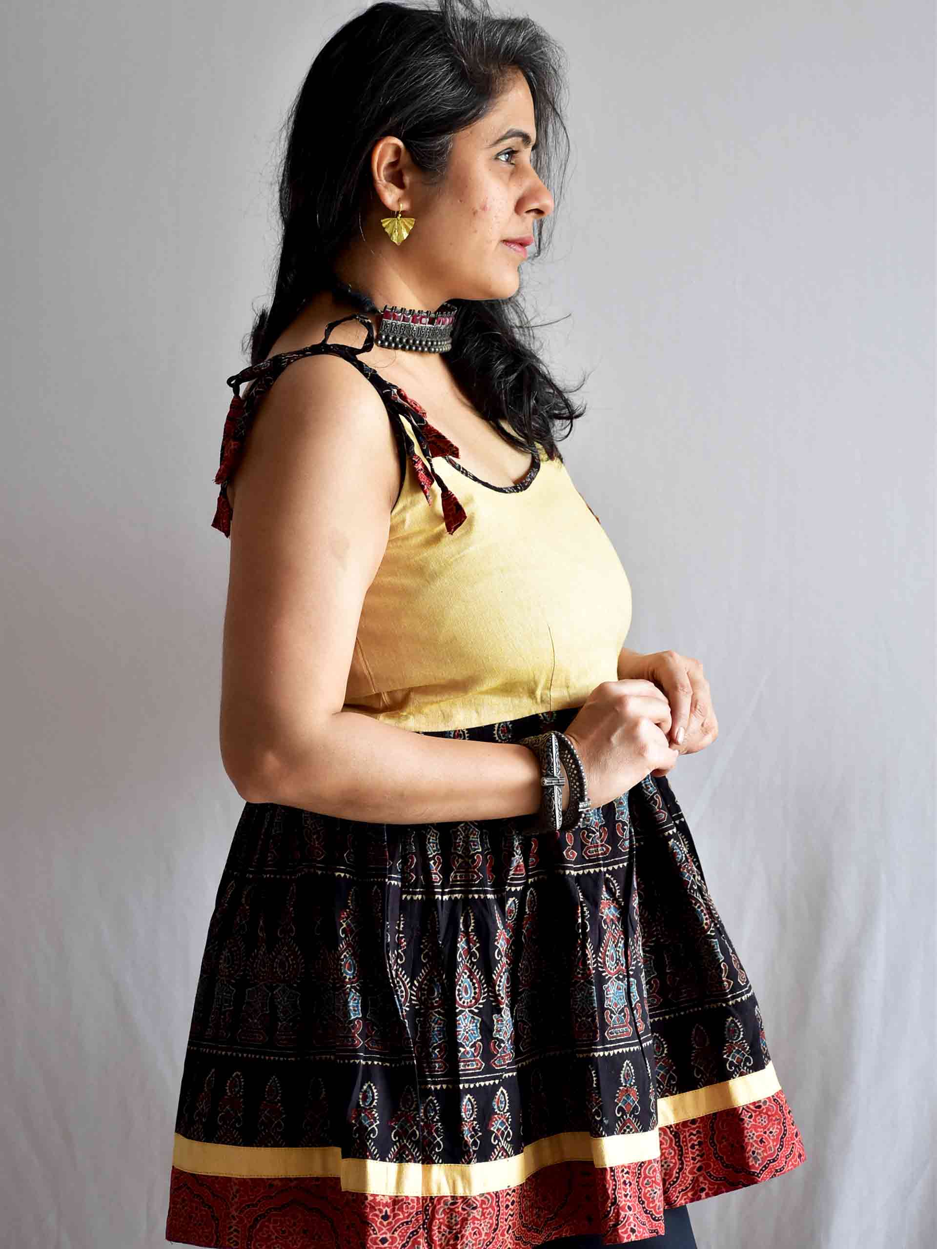 Sample 027 - Ajrakh Cotton Top