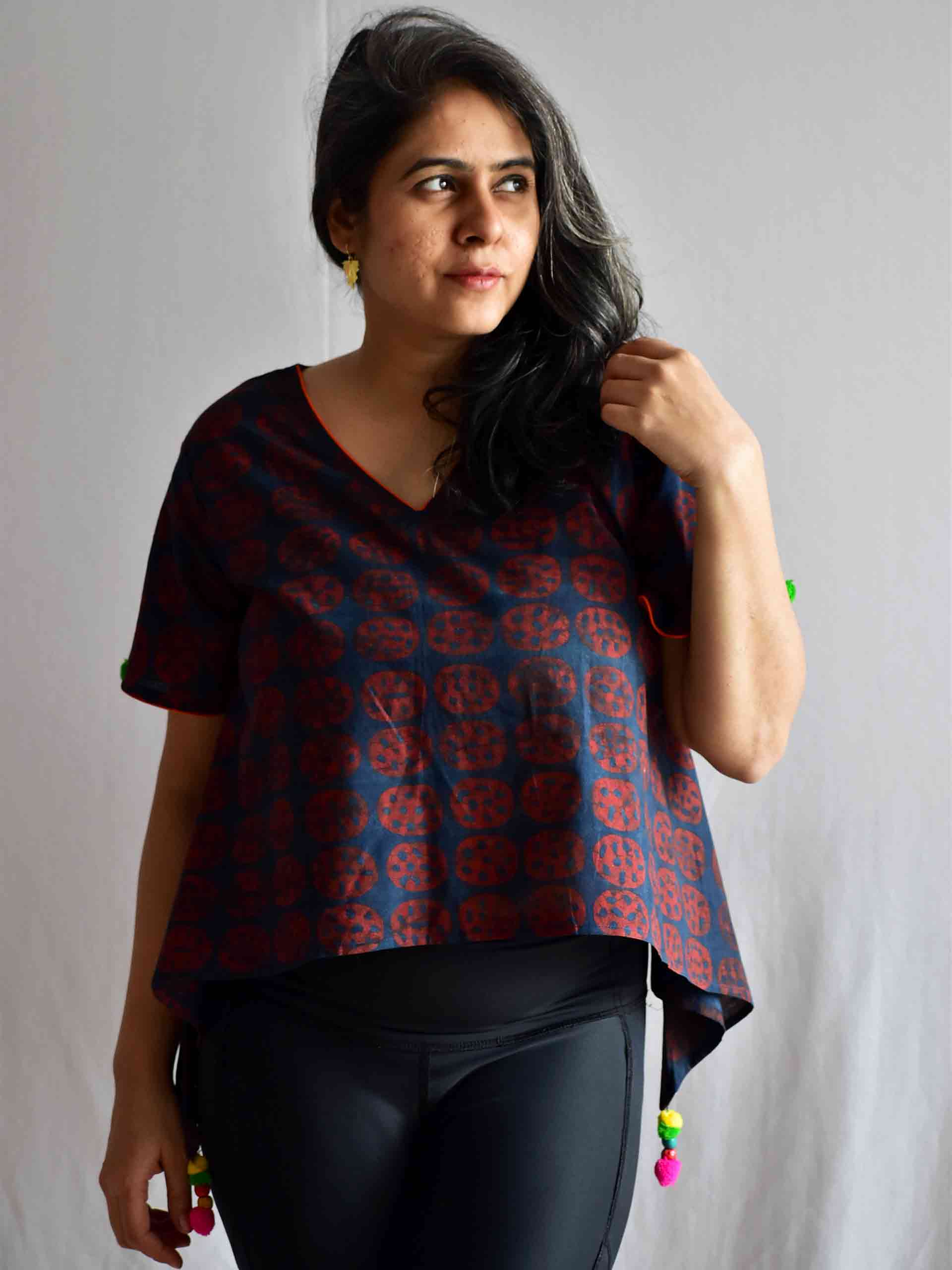 Sample 025 - Ajrakh Cotton Top