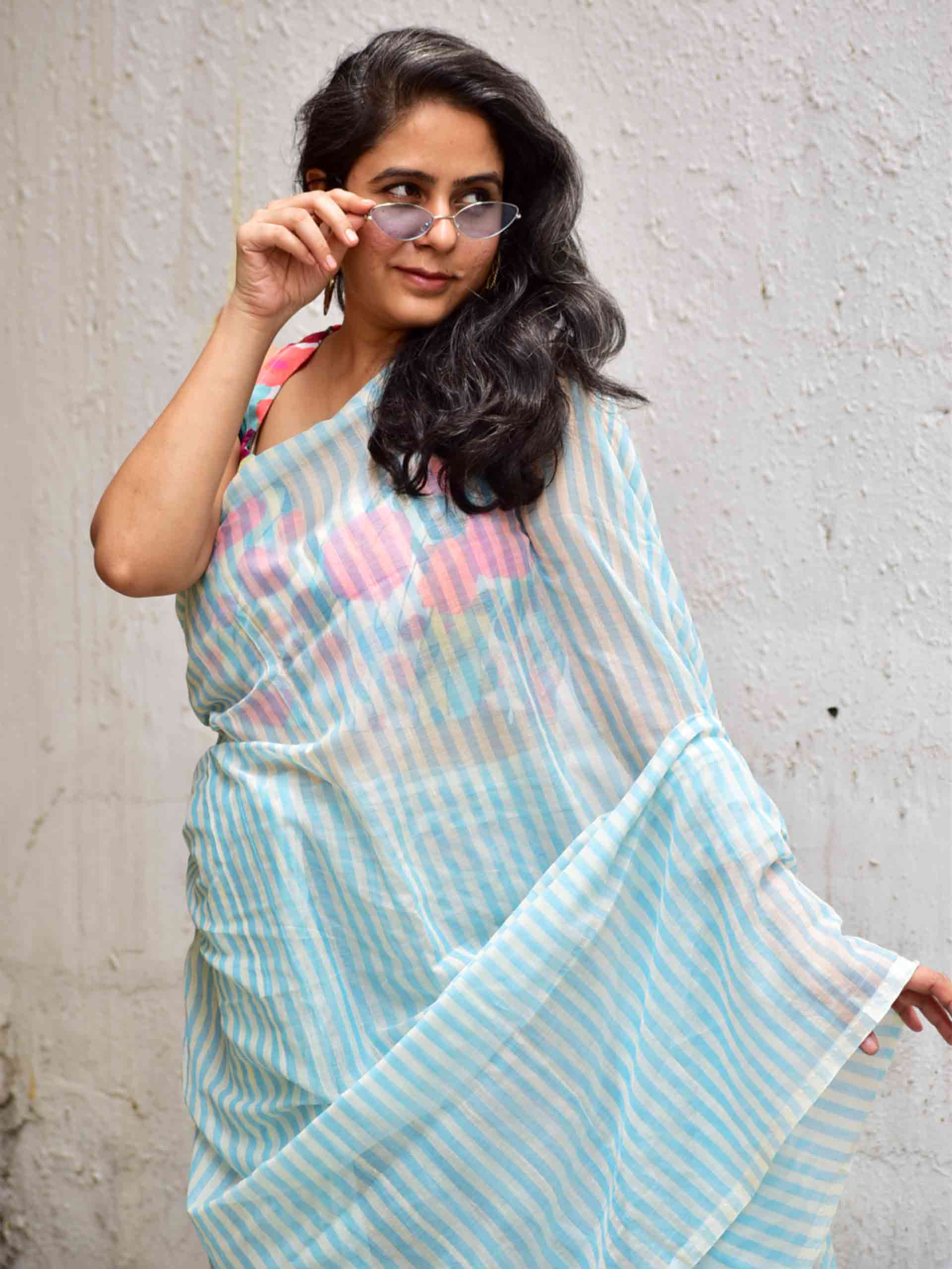 Morning line  Mul cotton saree