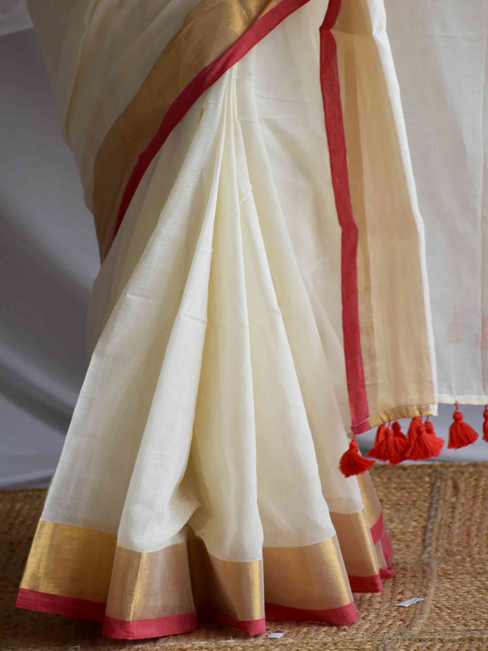 Kumkuma - Mul Tissue Saree