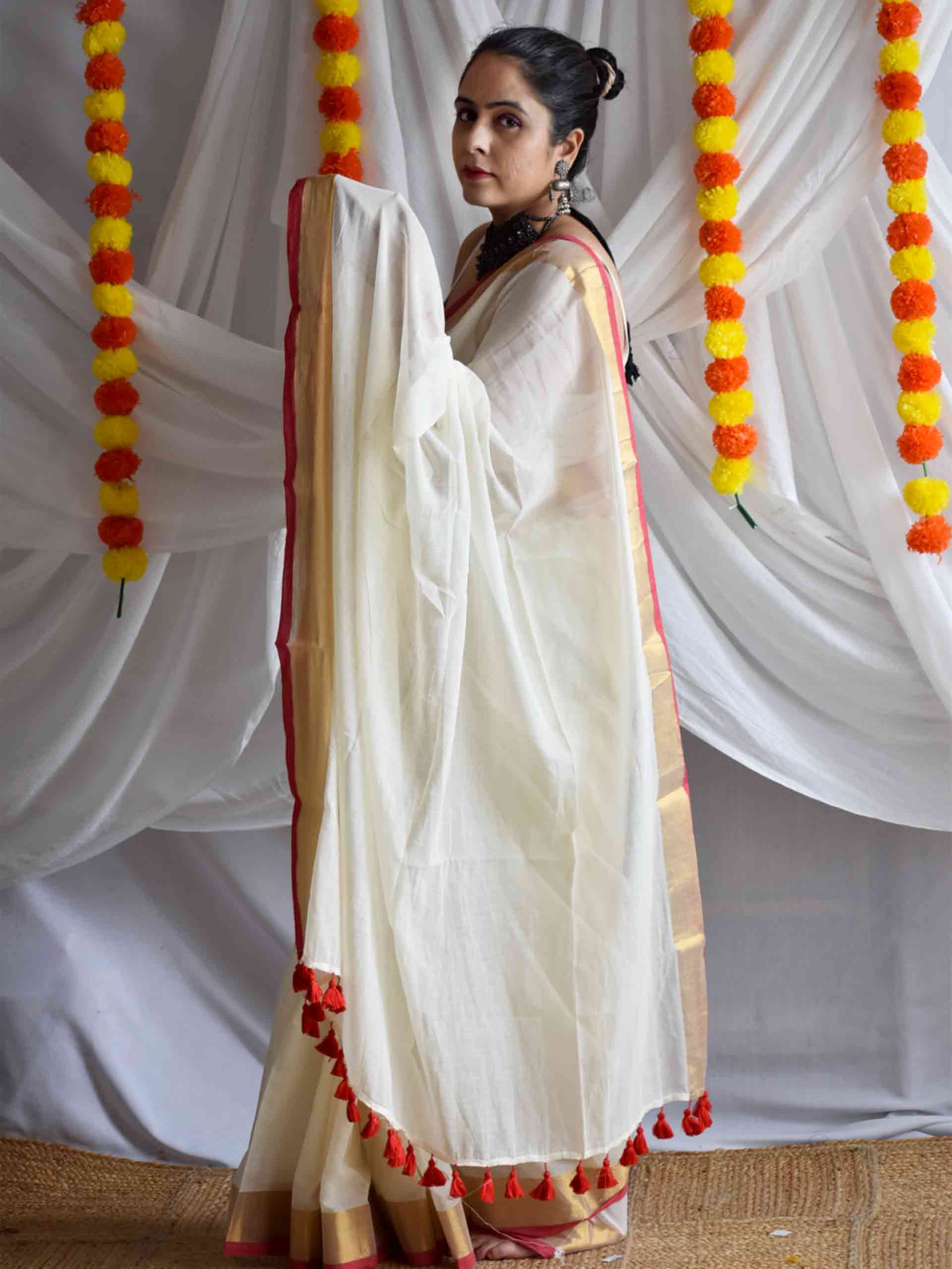 Kumkuma - Mul Tissue Saree