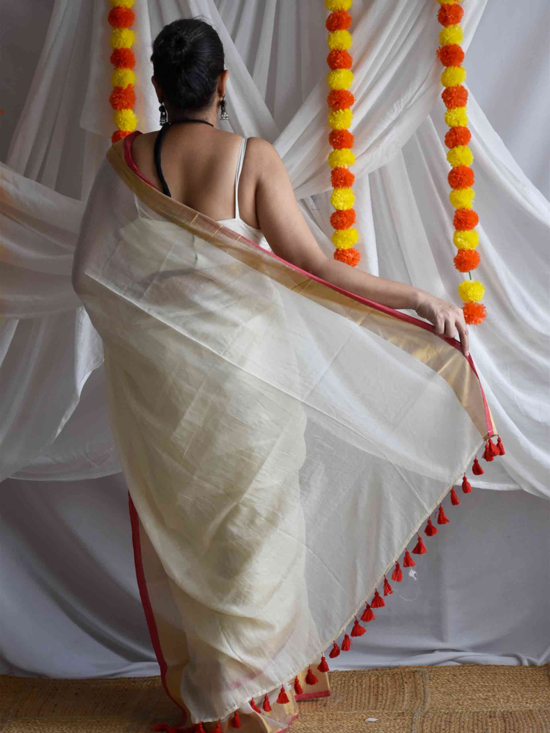 Kumkuma - Mul Tissue Saree