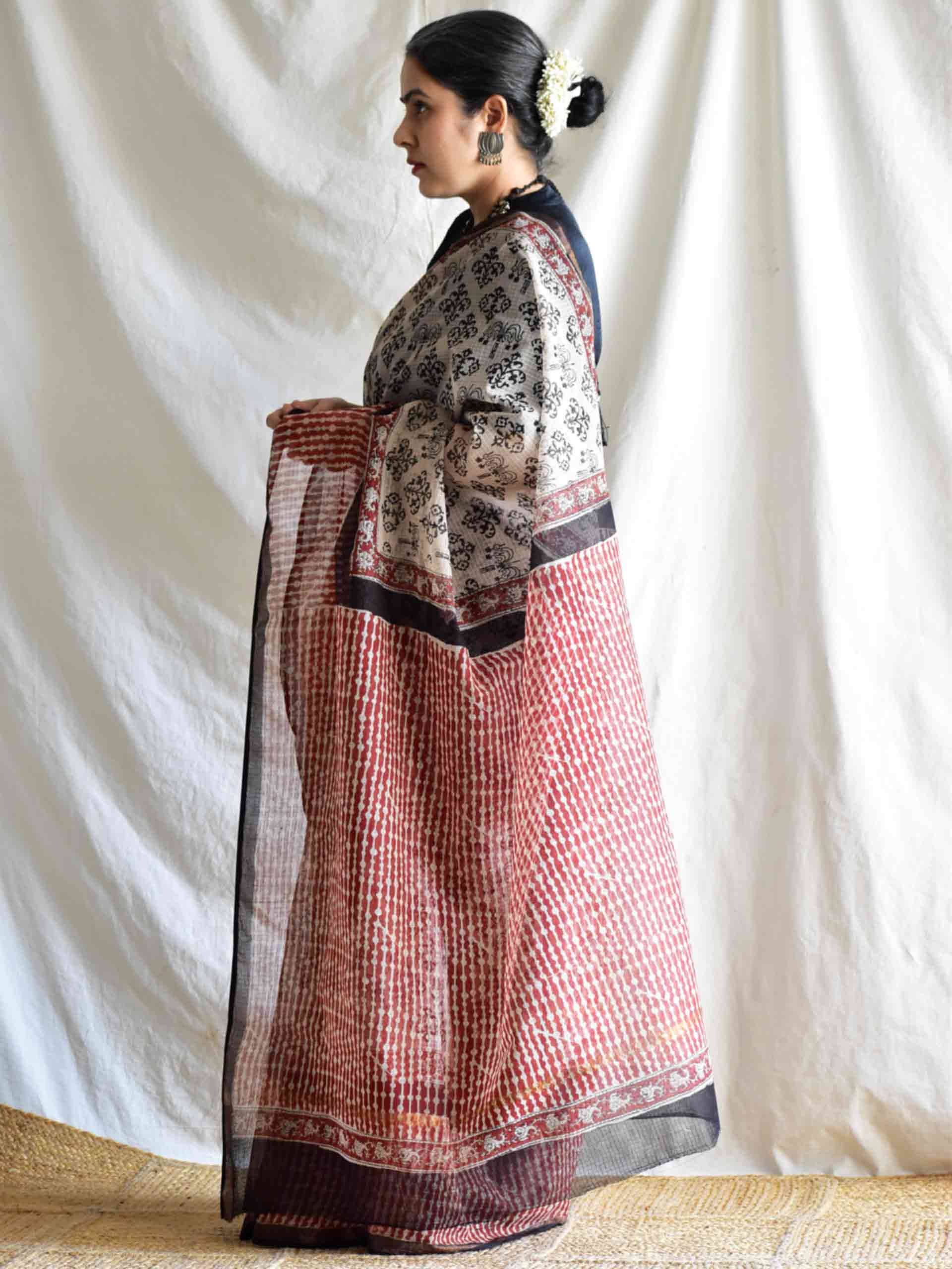 Victoria - Dabu Kota Doria Saree