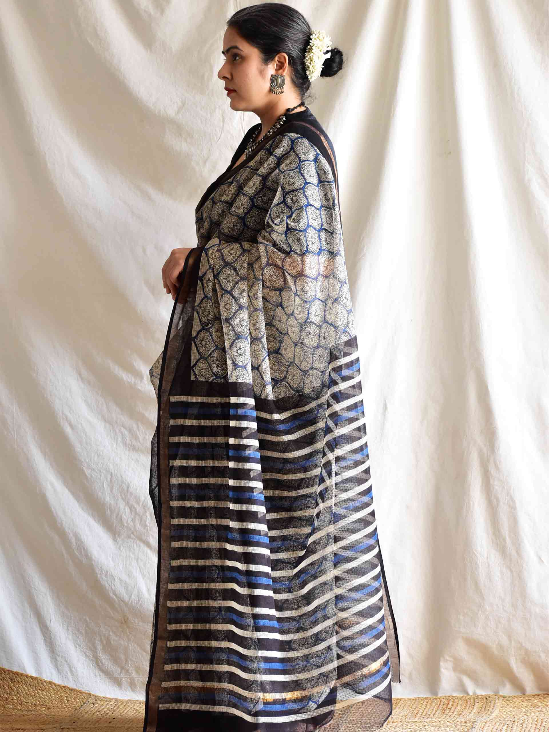 Neerja - Dabu Kota Doria Saree