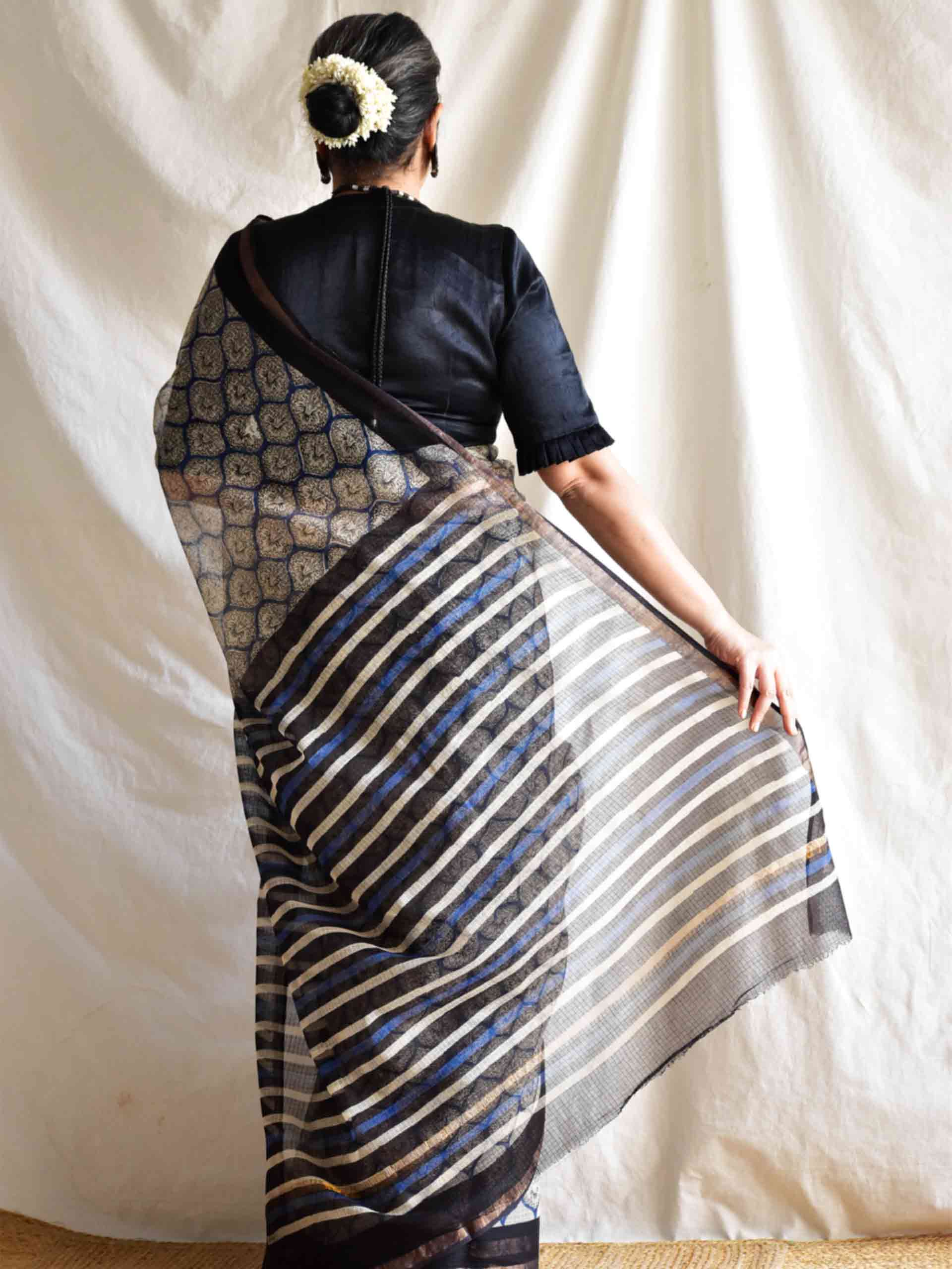 Neerja - Dabu Kota Doria Saree